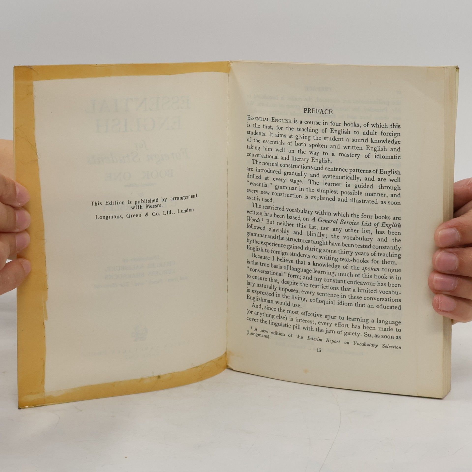 Charles Ewart Eckersley Essential English for Foreign Students. Book 1