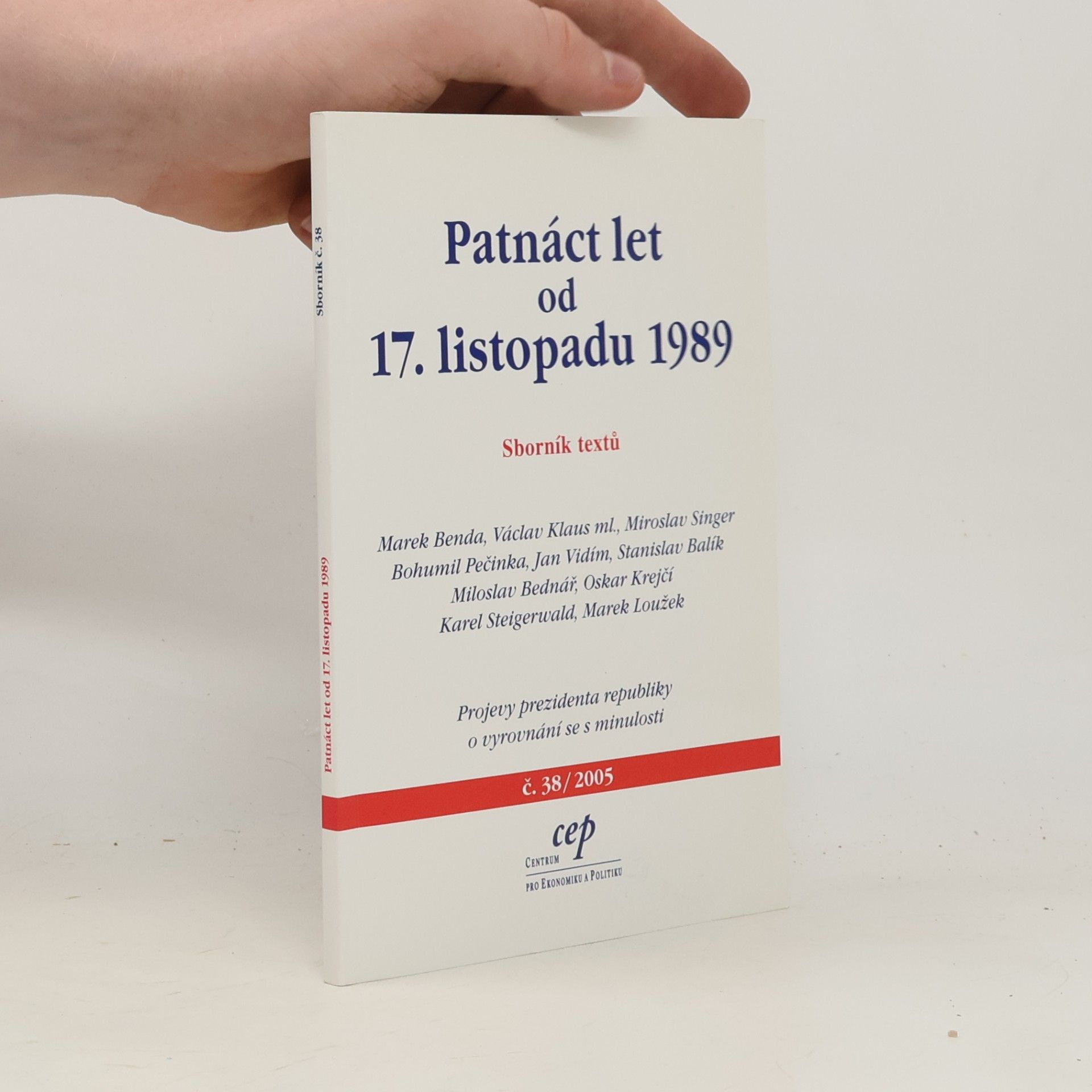 Václav Klaus Patnáct let od 17. listopadu 1989
