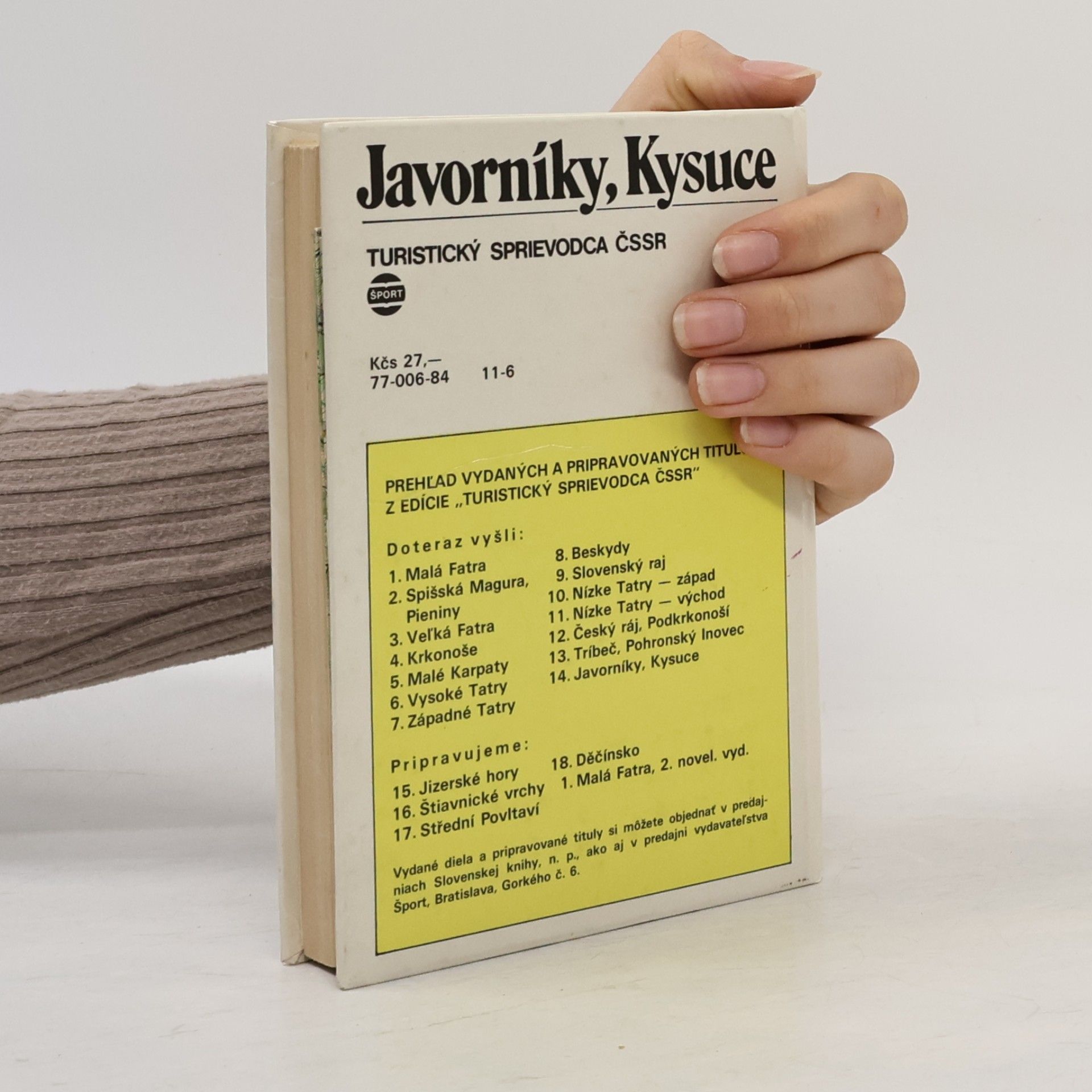 Viliam Galvánek Javorníky, Kysuce. Turistický sprievodca ČSSR 14