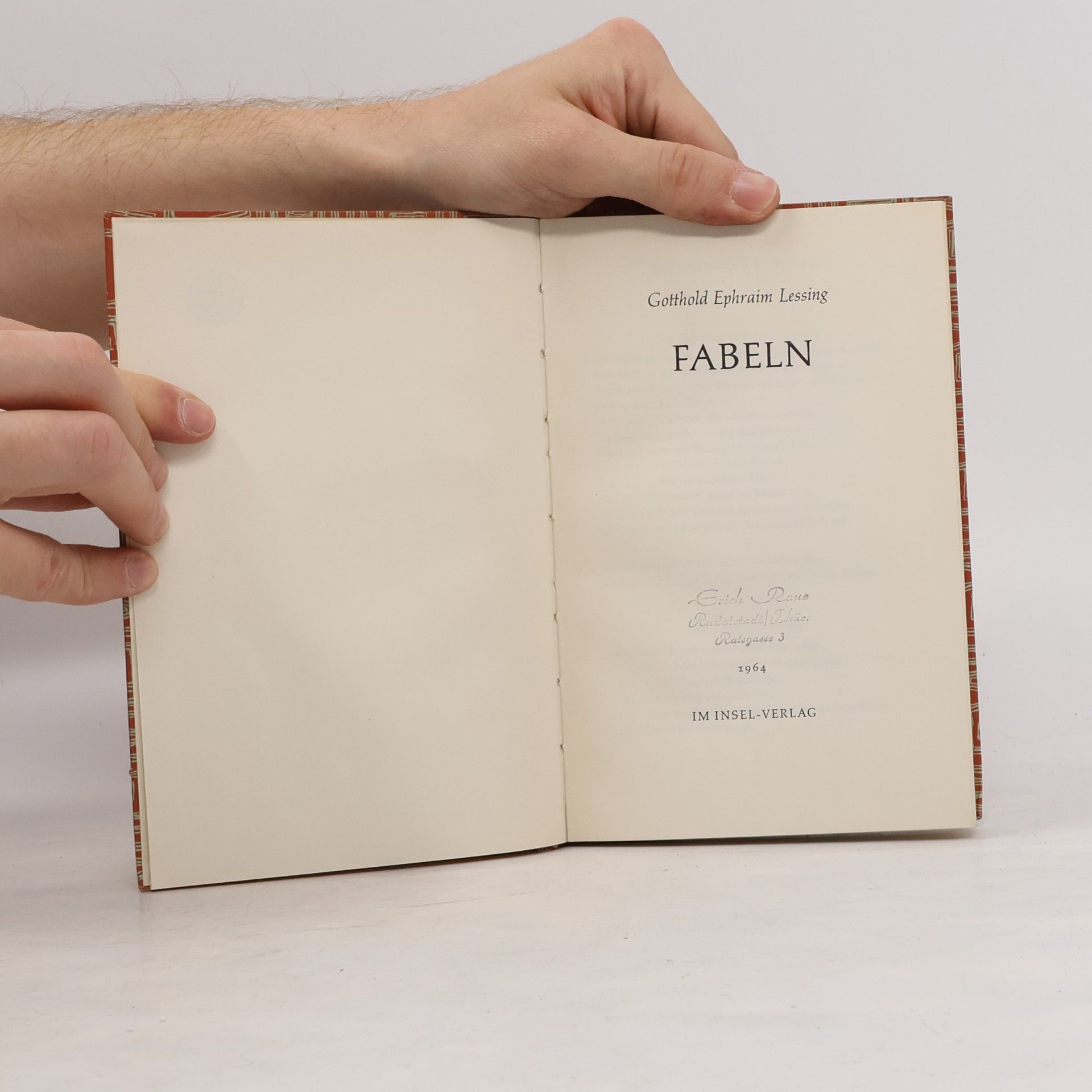 Gotthold Ephraim Lessing Fabeln