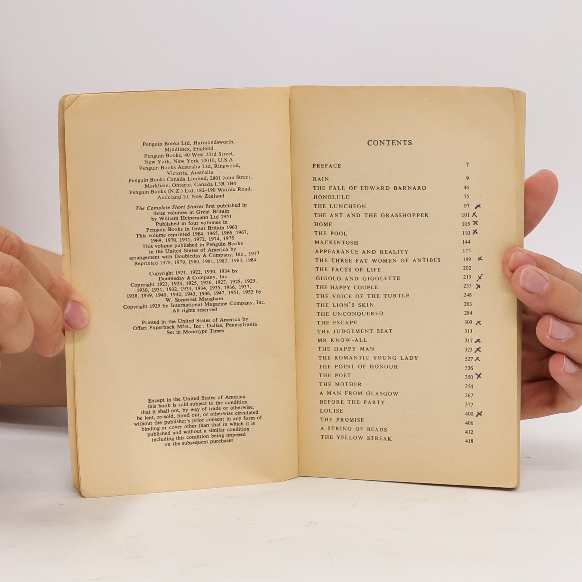 William Somerset Maugham Collected Short Stories 1