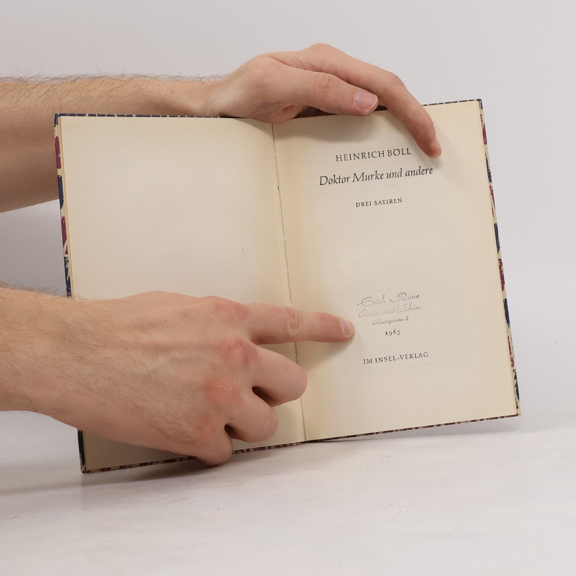 Heinrich Böll Dr. Murke und andere Drei Satiren