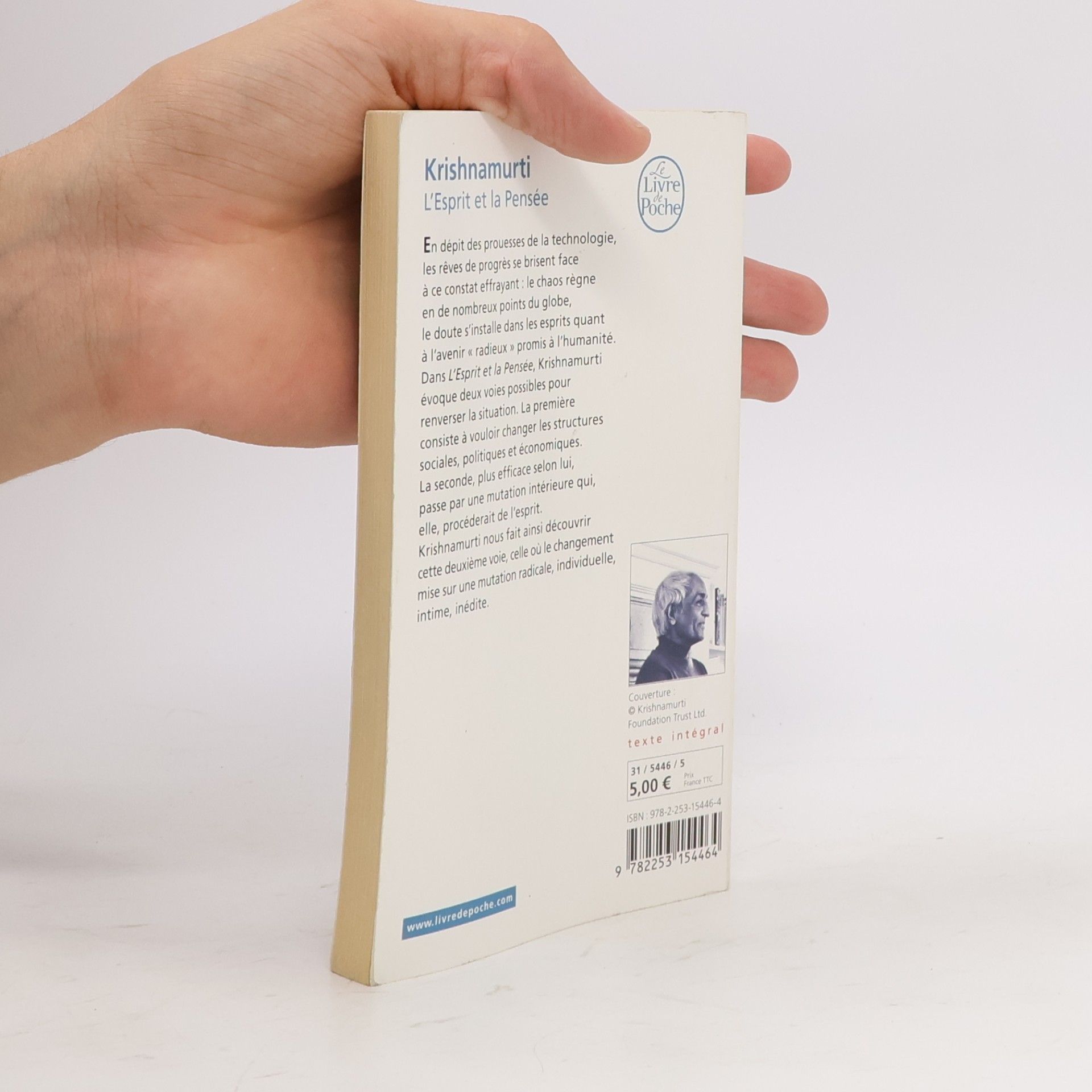Džiddú Krišnamúrti Le Livre de Poche: L'esprit et la pensée