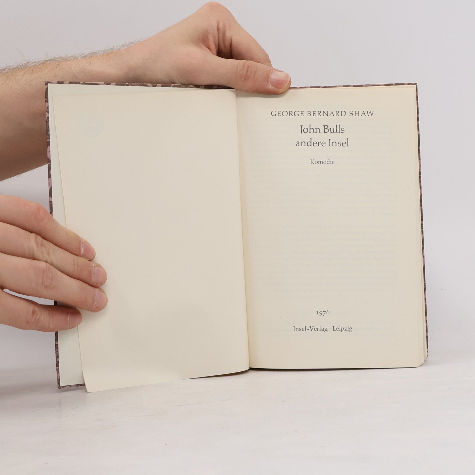 George Bernard Shaw John Bulls andere Insel