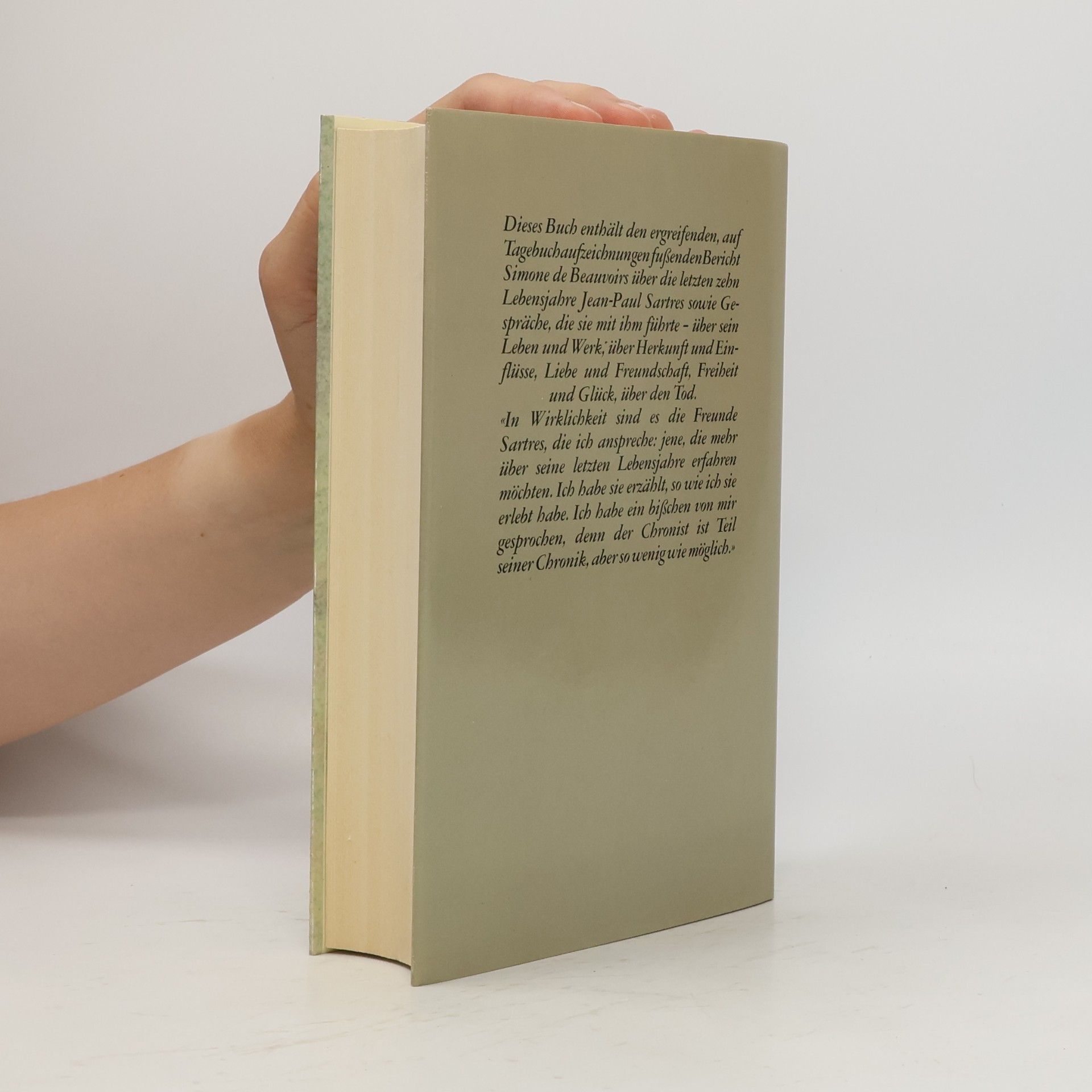 Simone de Beauvoir Die Zeremonie des Abschieds und Gespräche mit Jean-Paul Sartre
