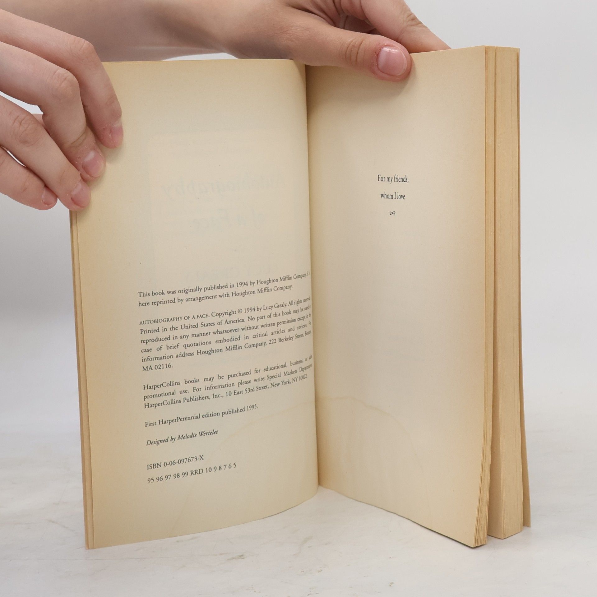 Lucy Grealy Autobiography of a Face