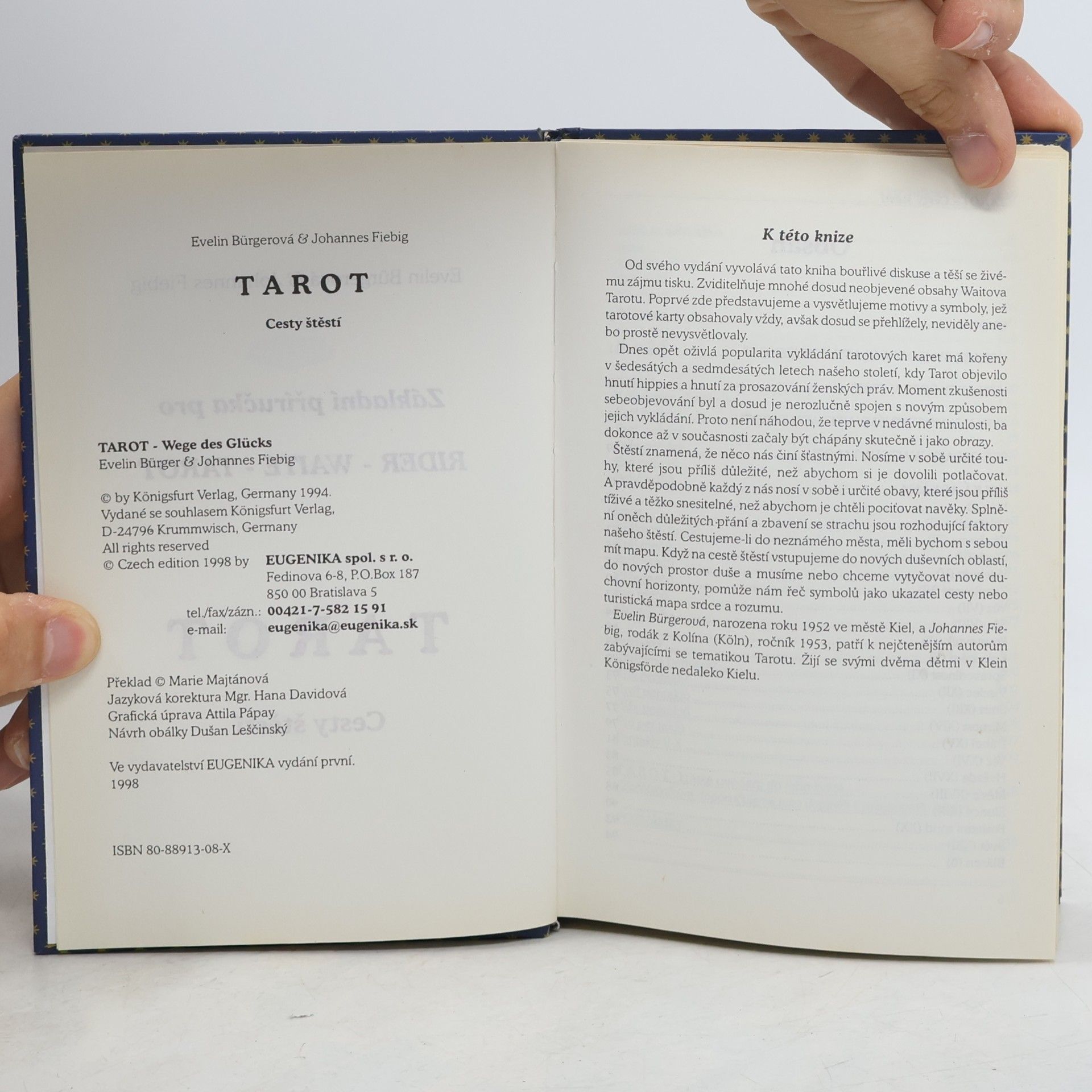Evelin Bürger Tarot. Cesty štěstí