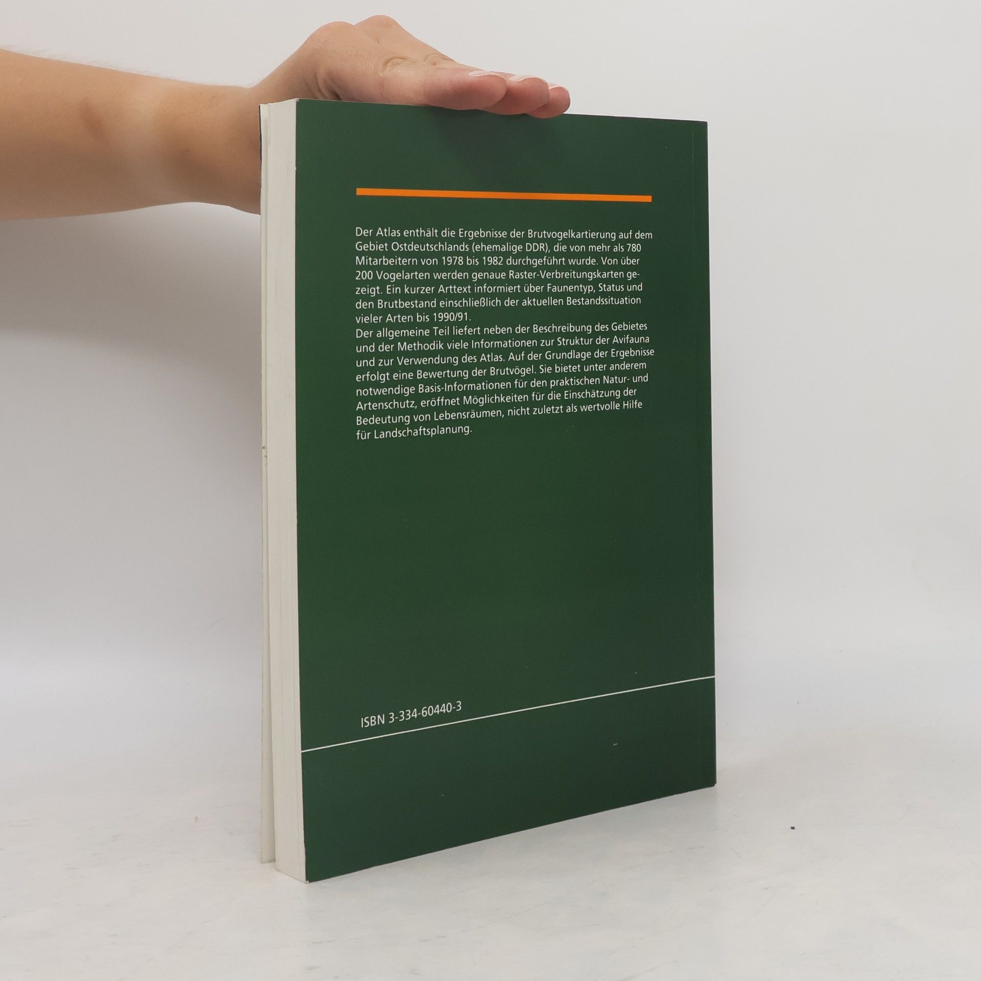 Bernd Nicolai Atlas der Brutvögel Ostdeutschlands