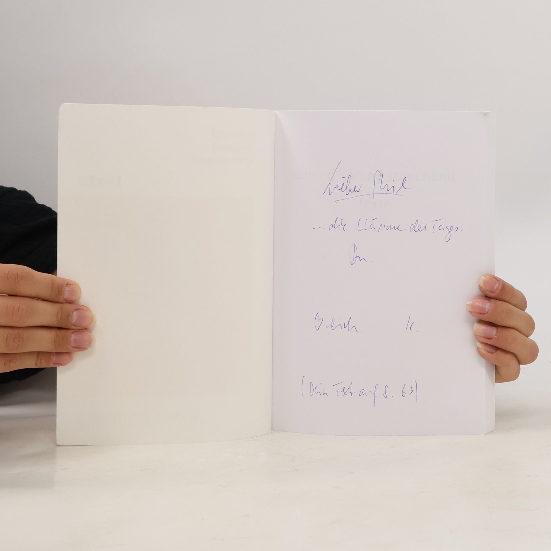Klaus Podirsky Sehend, hörend, sprechend