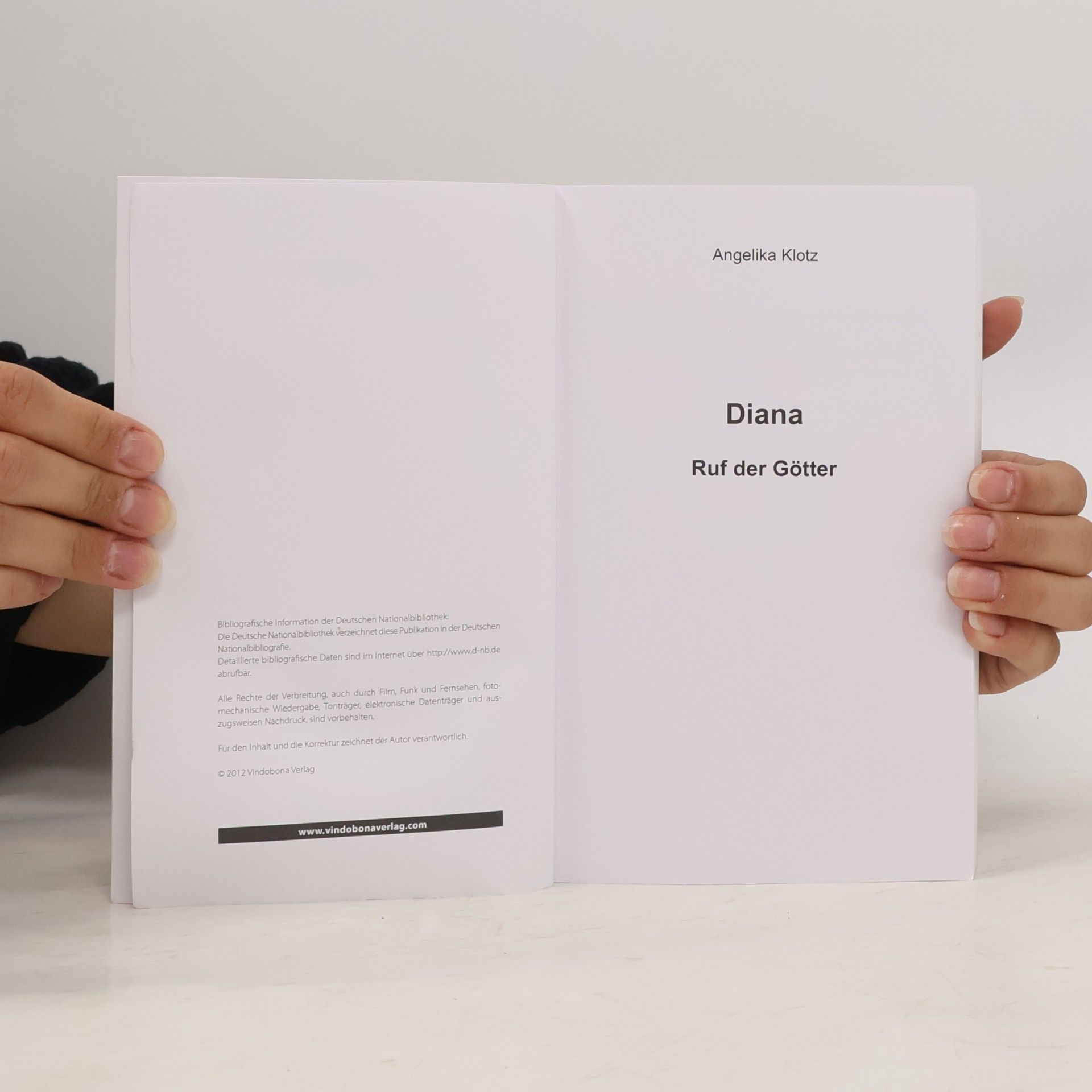 Angelika Klotz Diana: Ruf der Götter