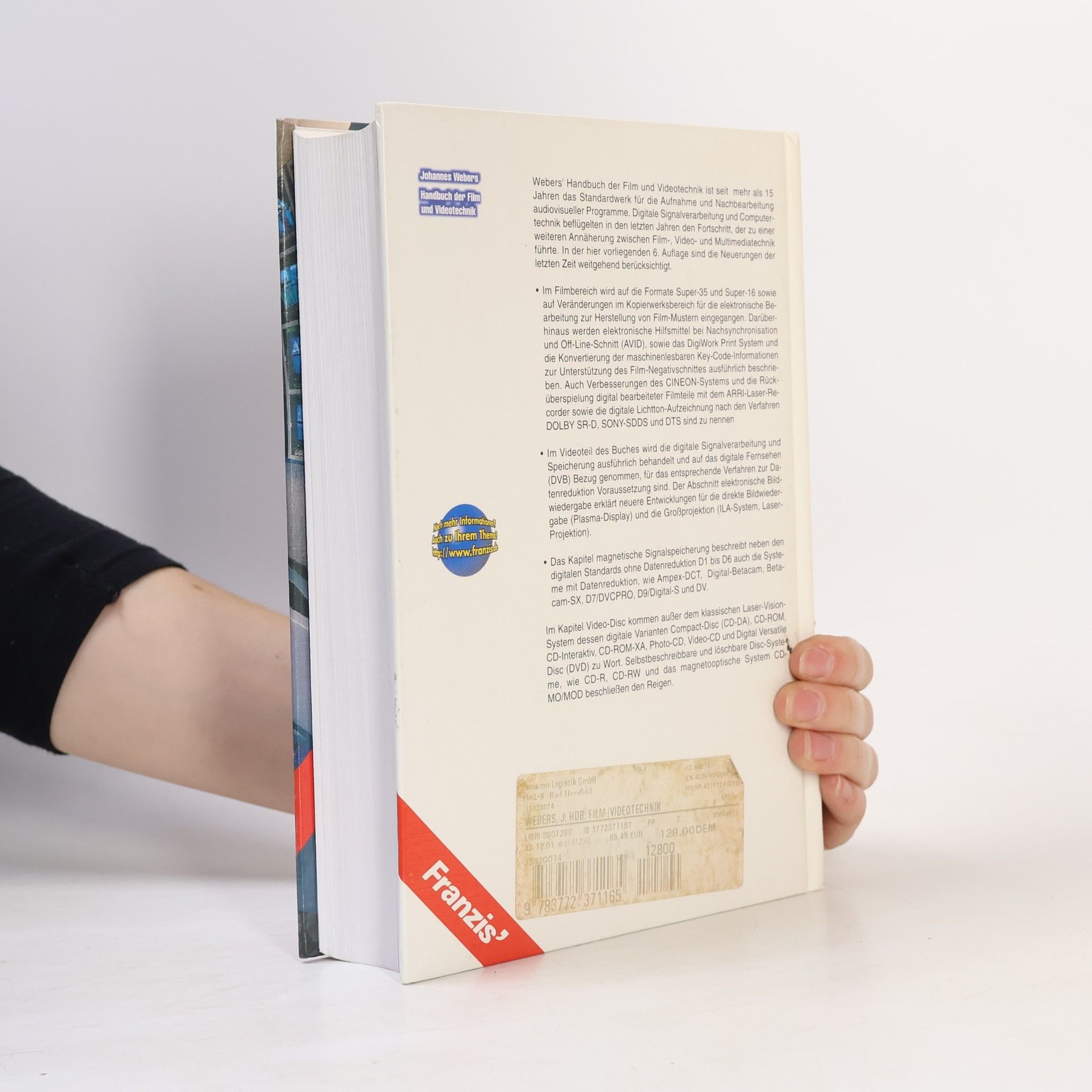 Johannes Webers Handbuch der Film- und Videotechnik