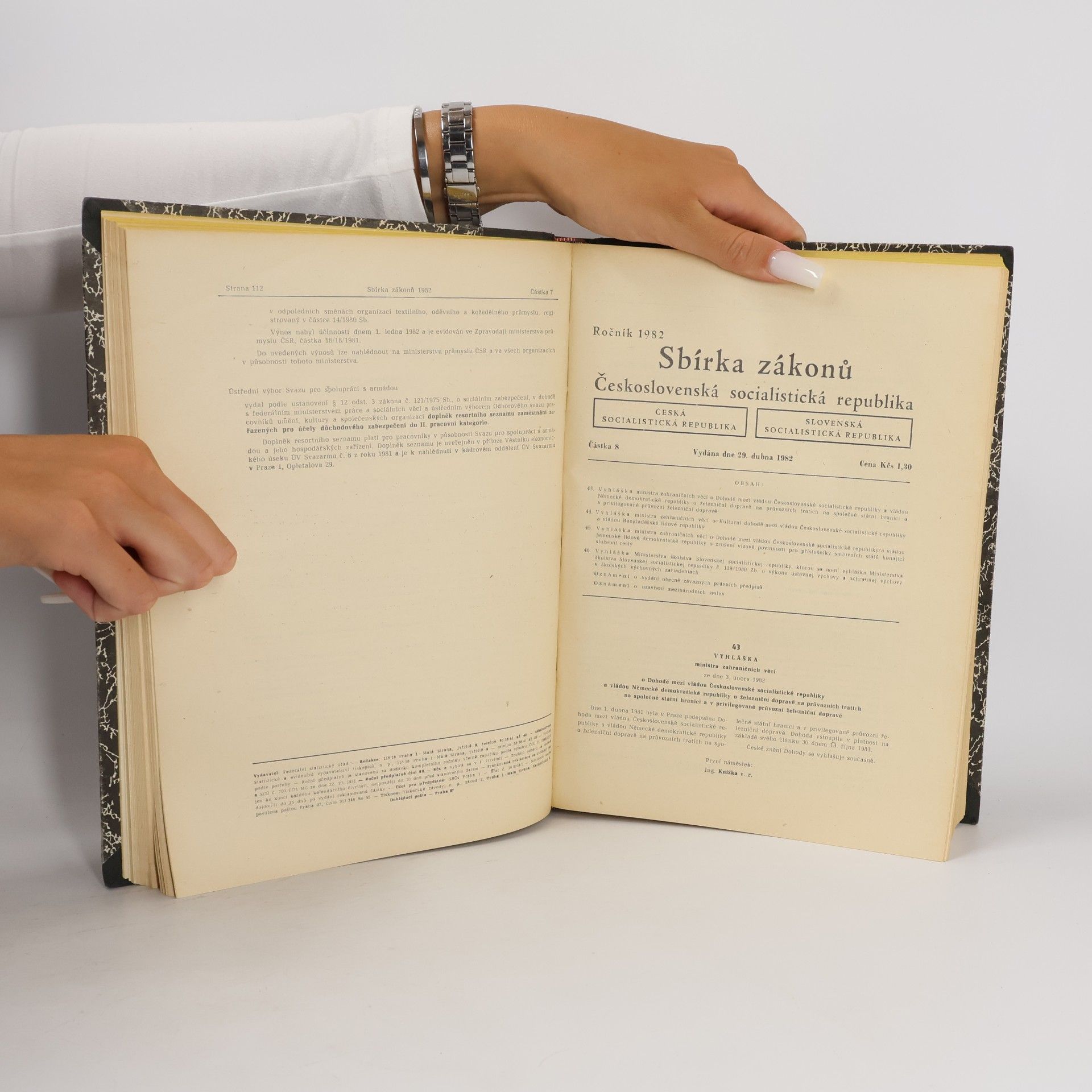 Various authors Sbírka zákonů ČSSR 1982