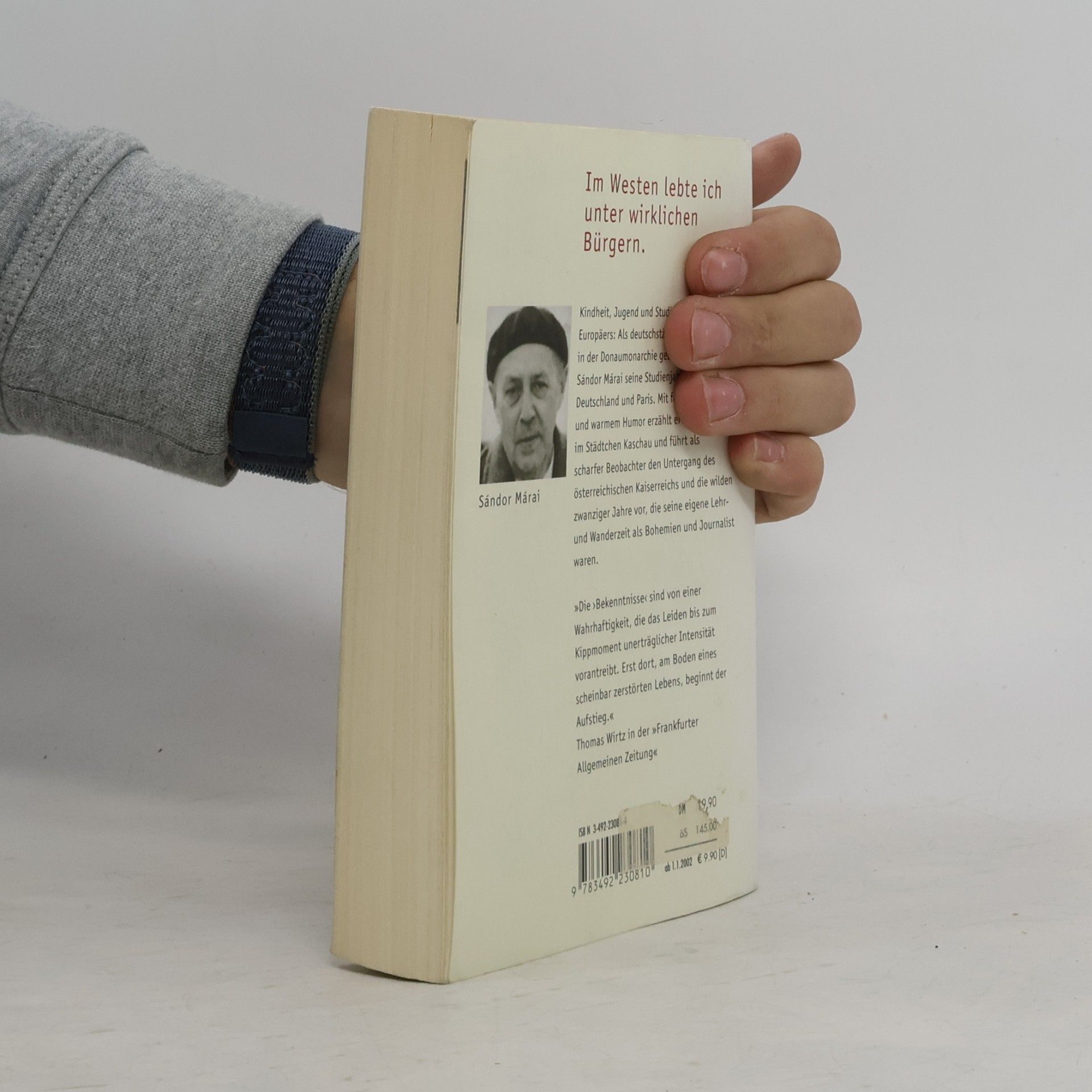 Sándor Márai Bekenntnisse eines Bürgers