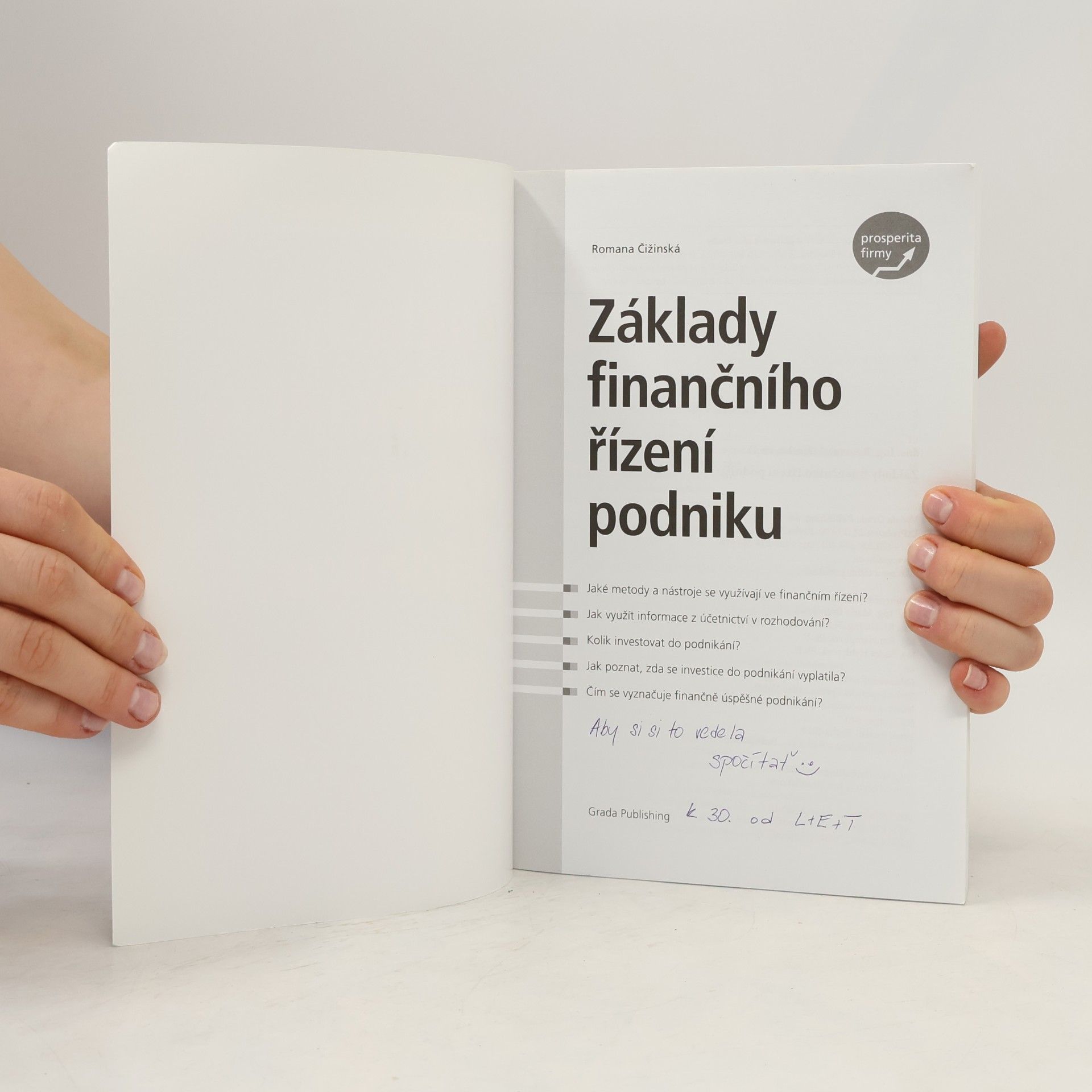 Romana Čižinská Základy finančního řízení podniku