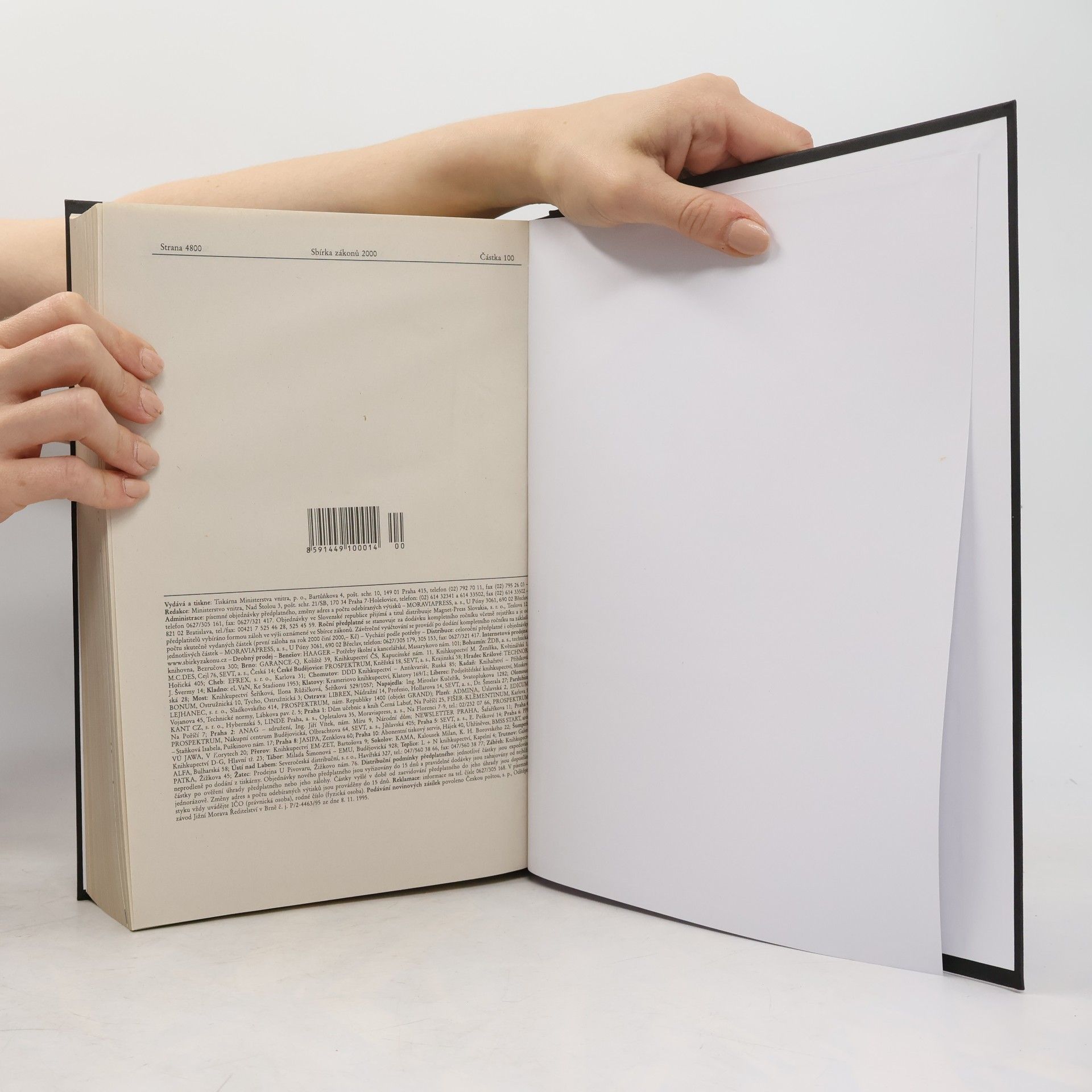 Kolektiv autorů Sbírka zákonů 80-100/2000