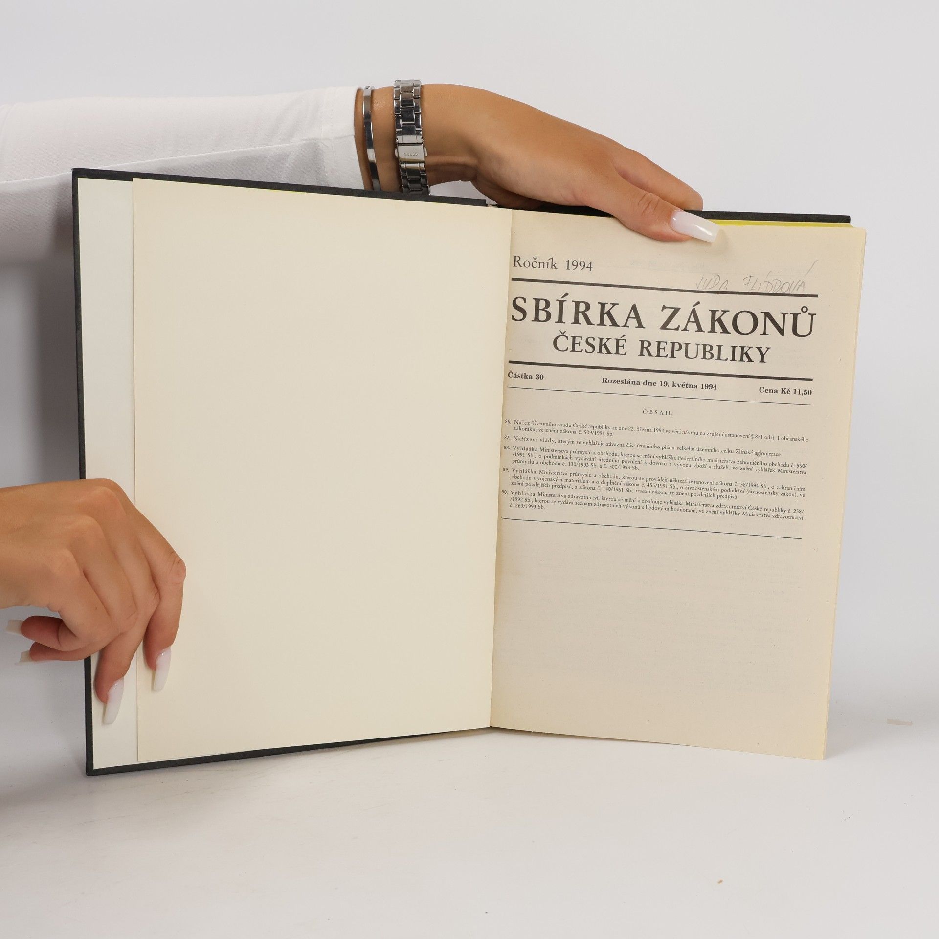 Kolektiv autorů Sbirka zákonů 30-59/1994