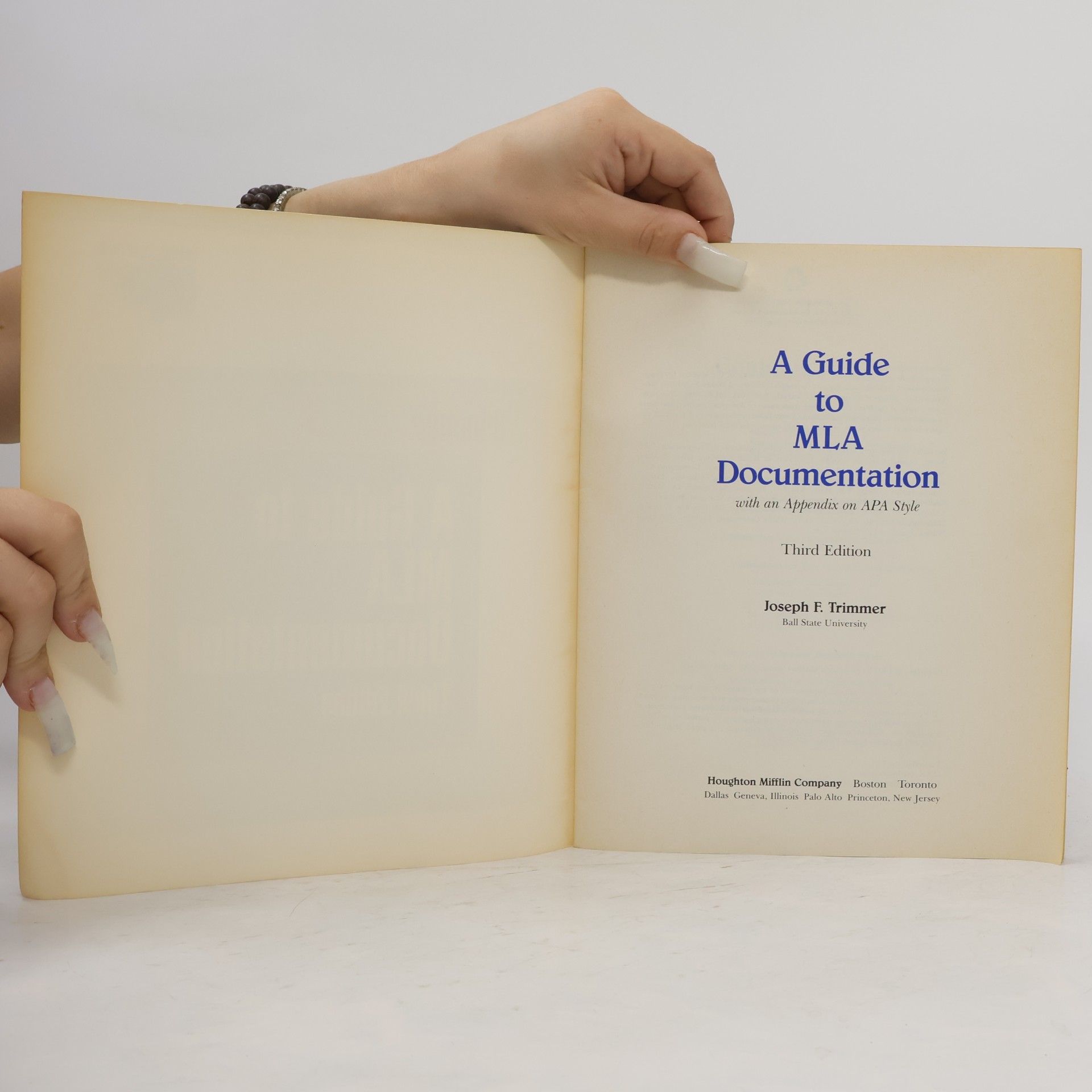 Joseph F. Trimmer English Essentials: A Guide to MLA Documentation