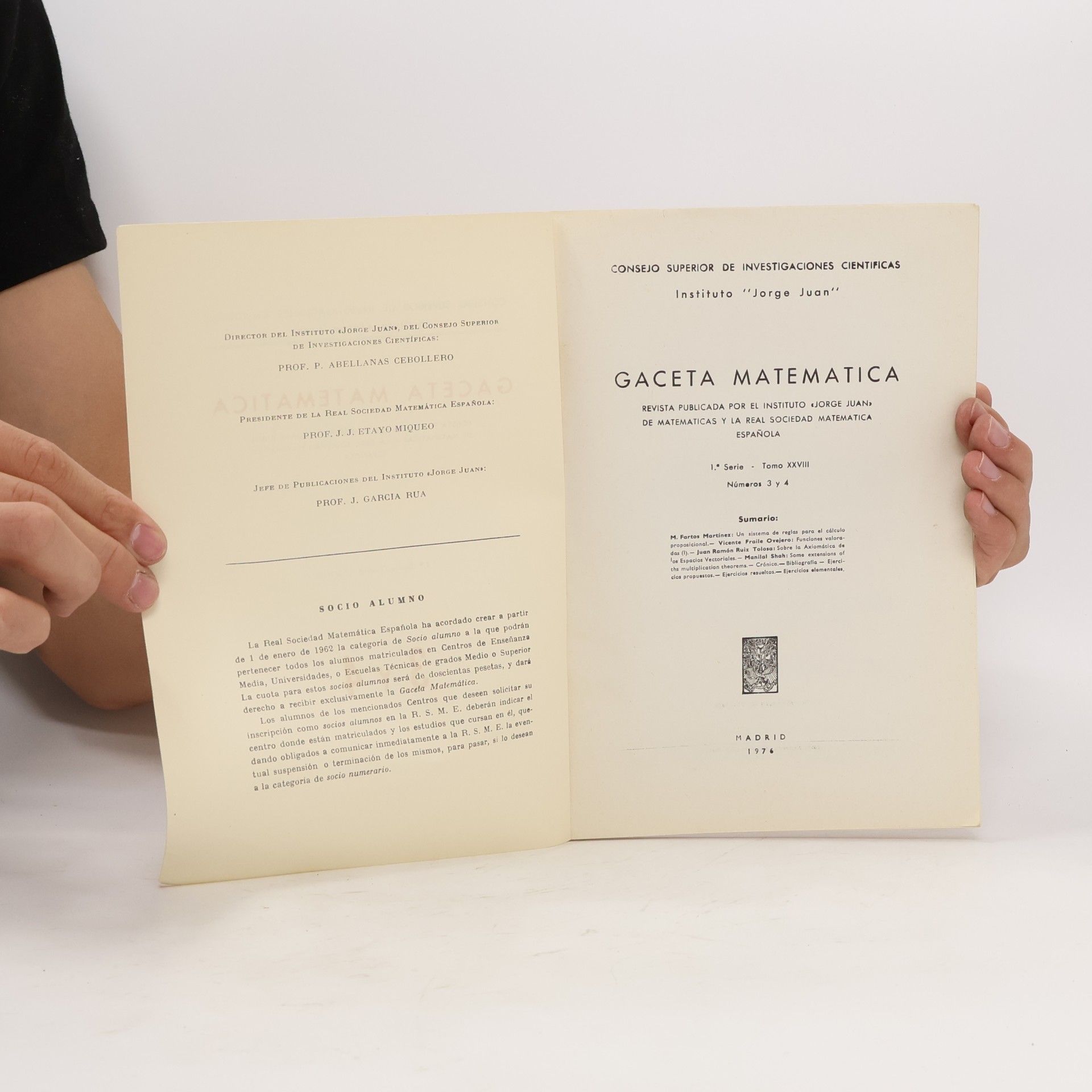 Autores varios Gaceta Matematica 3-4