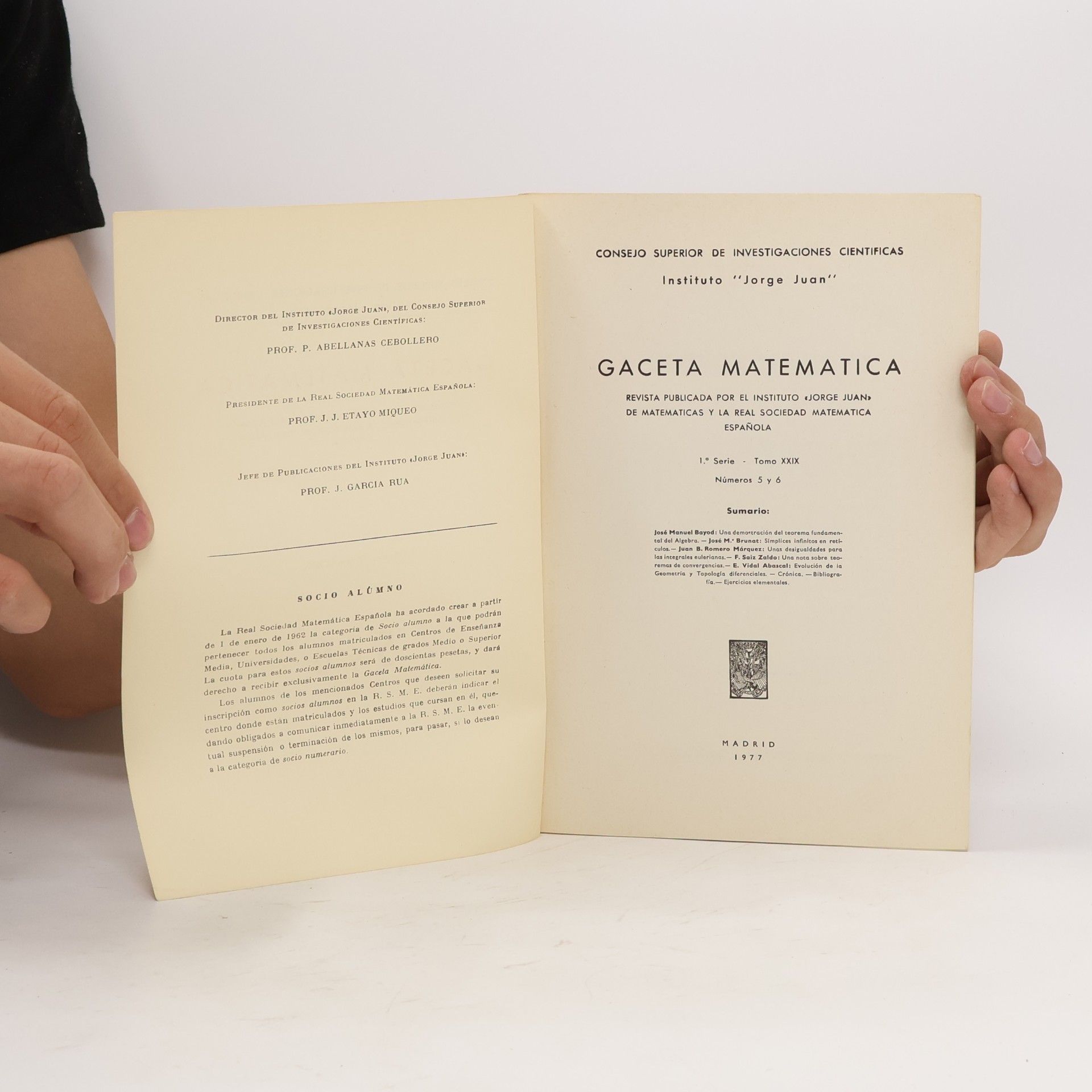 Kolektiv autorů Gaceta Matematica 5-6