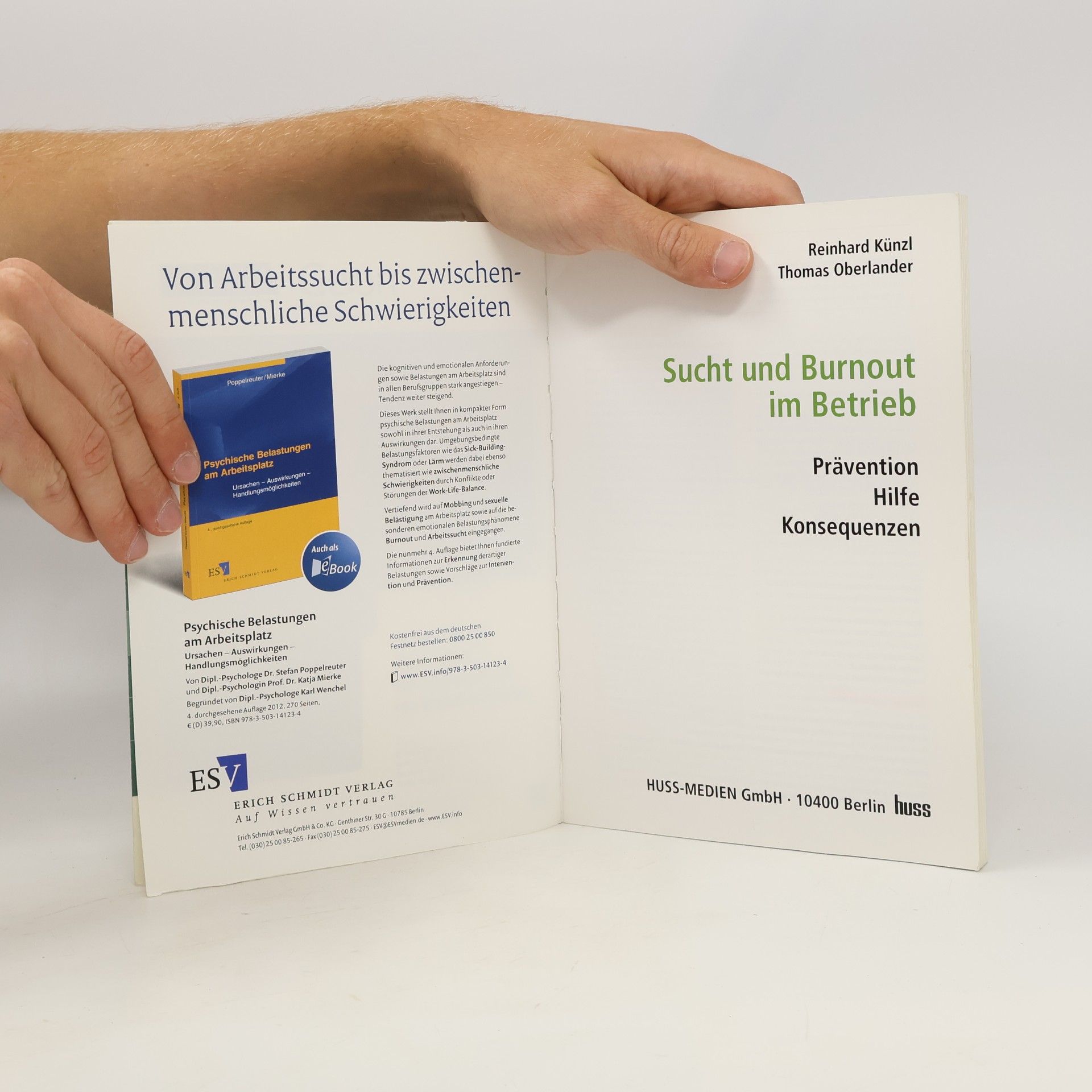 Reinhard Künzl Sucht und Burnout im Betrieb