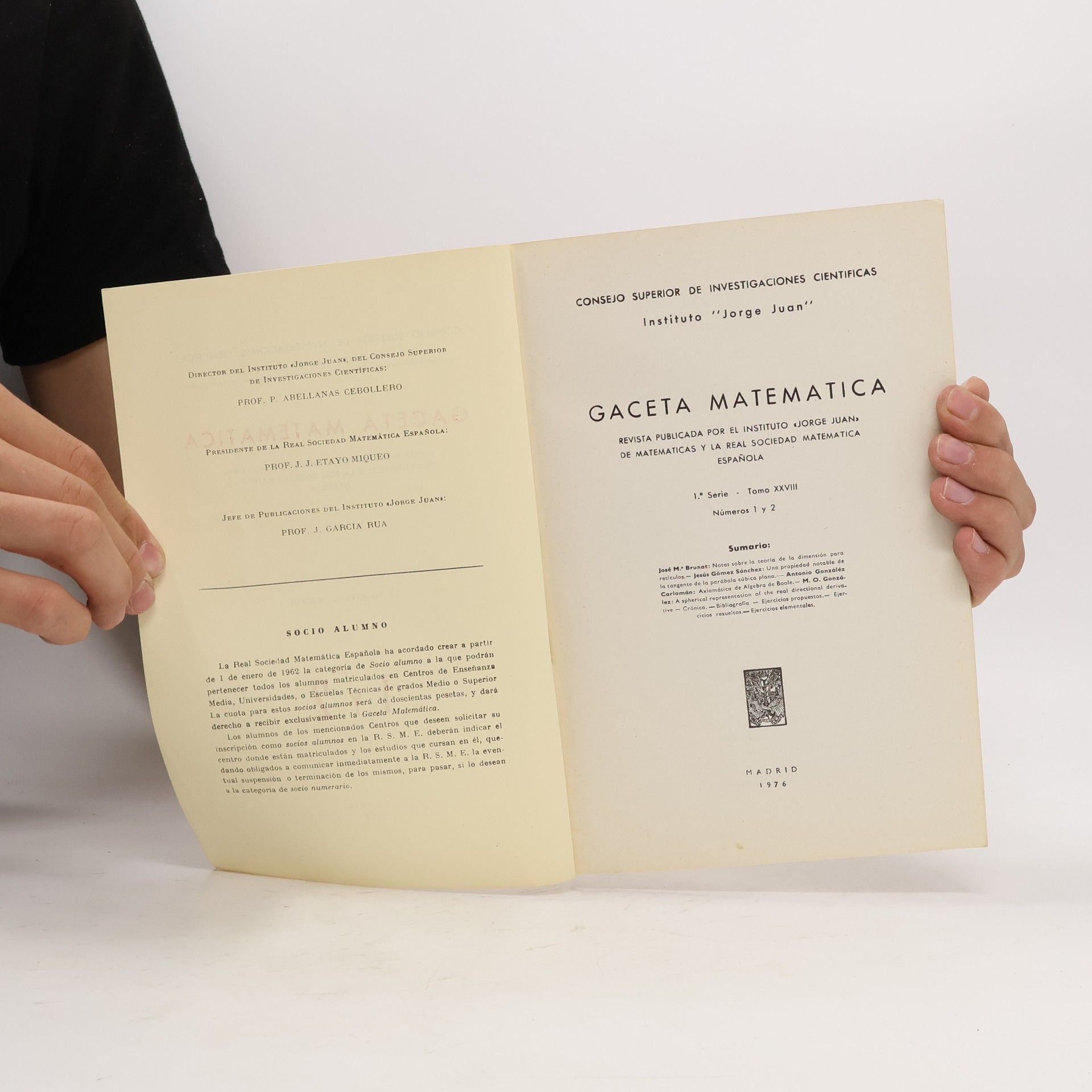Kolektiv autorů Gaceta Matematica 1-2