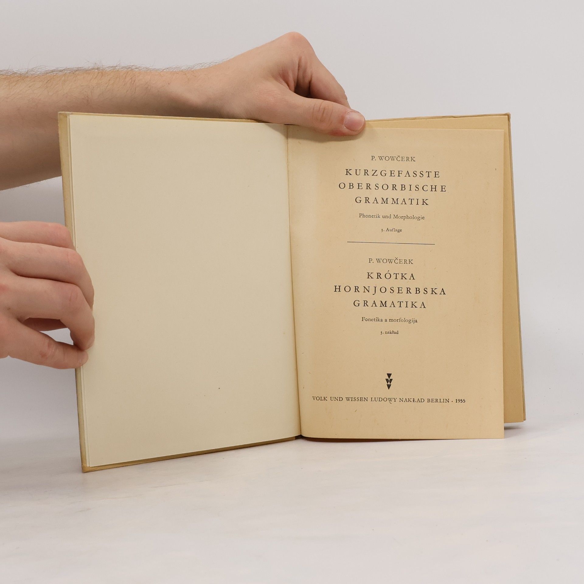 Pawoł Wowčerk Kurzgefasste obersorbische Grammatik