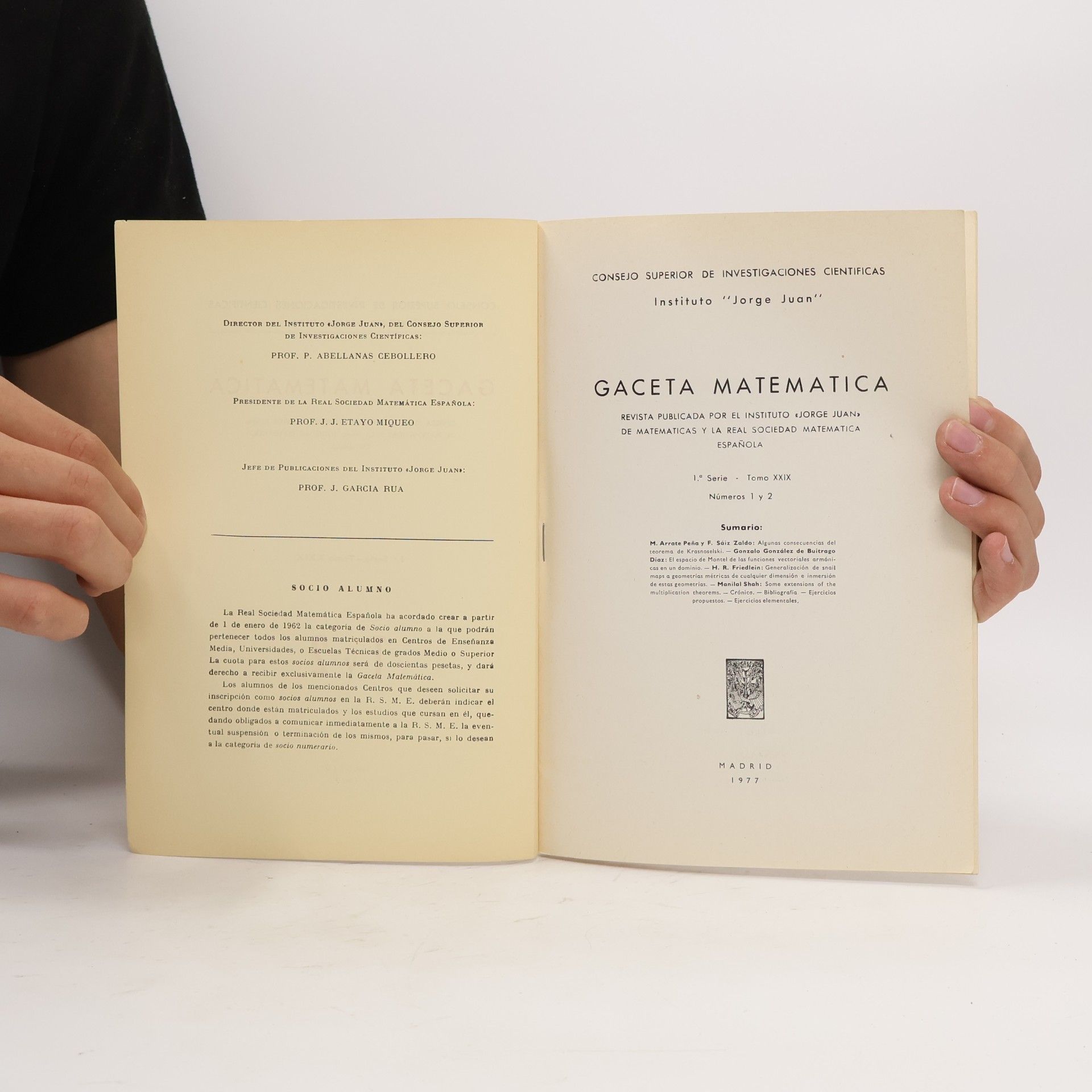 Kolektiv autorů Gaceta Matematica 1-2