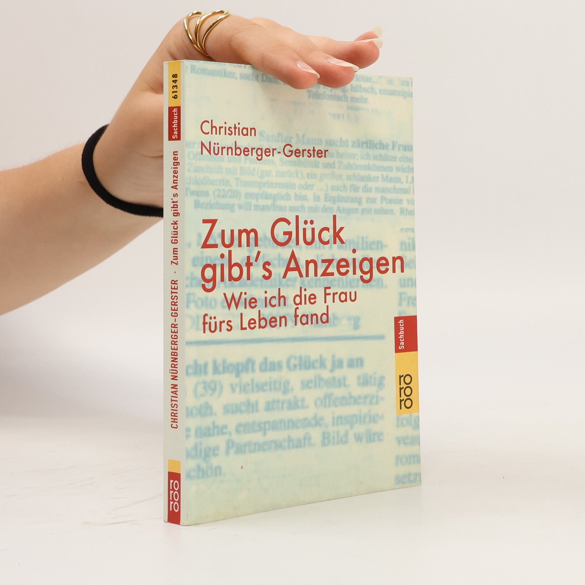 Christian Nürnberger-Gerster Zum Glück gibt's Anzeigen