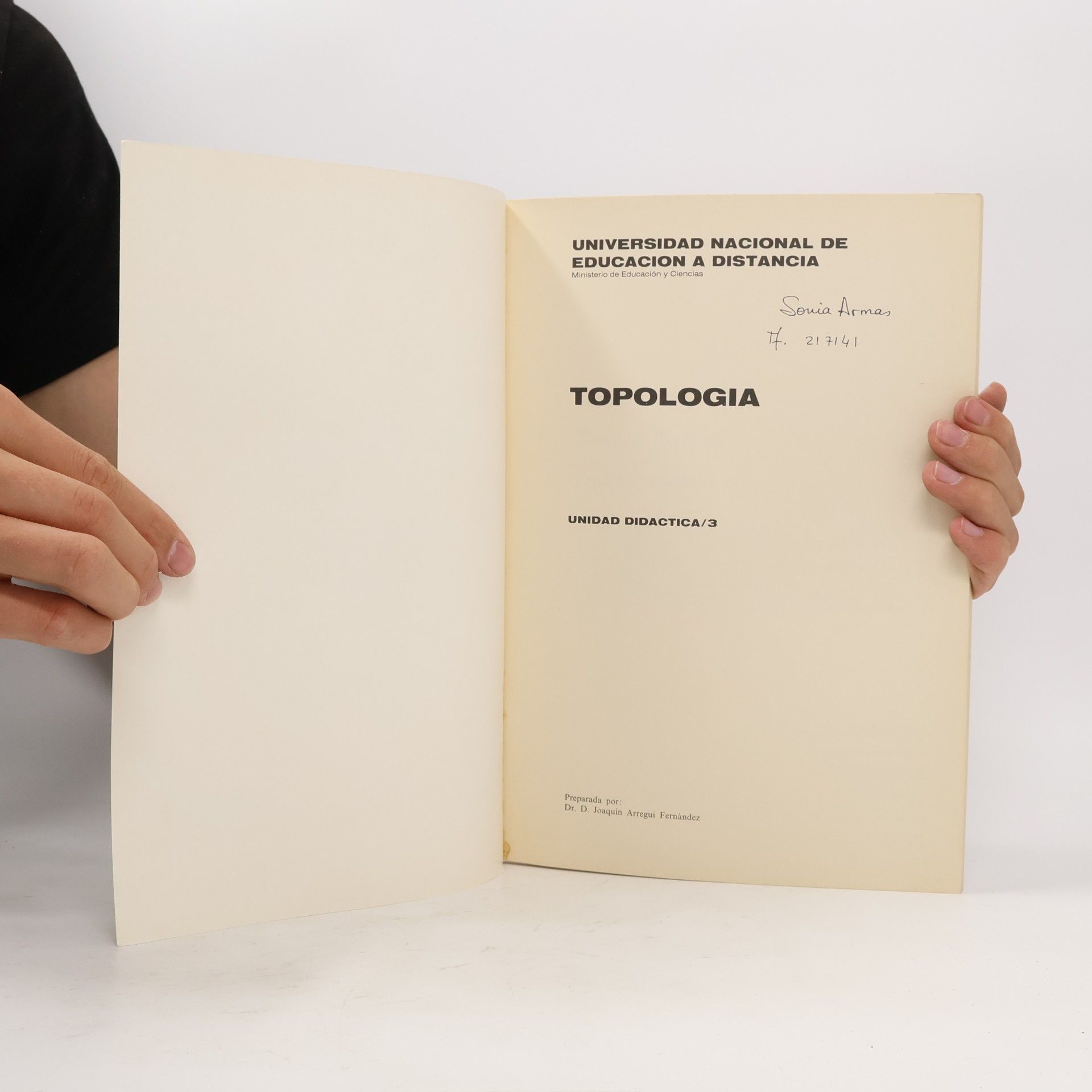 Joaquín Arregui Fernández Topologia. Unidad didáctica 3