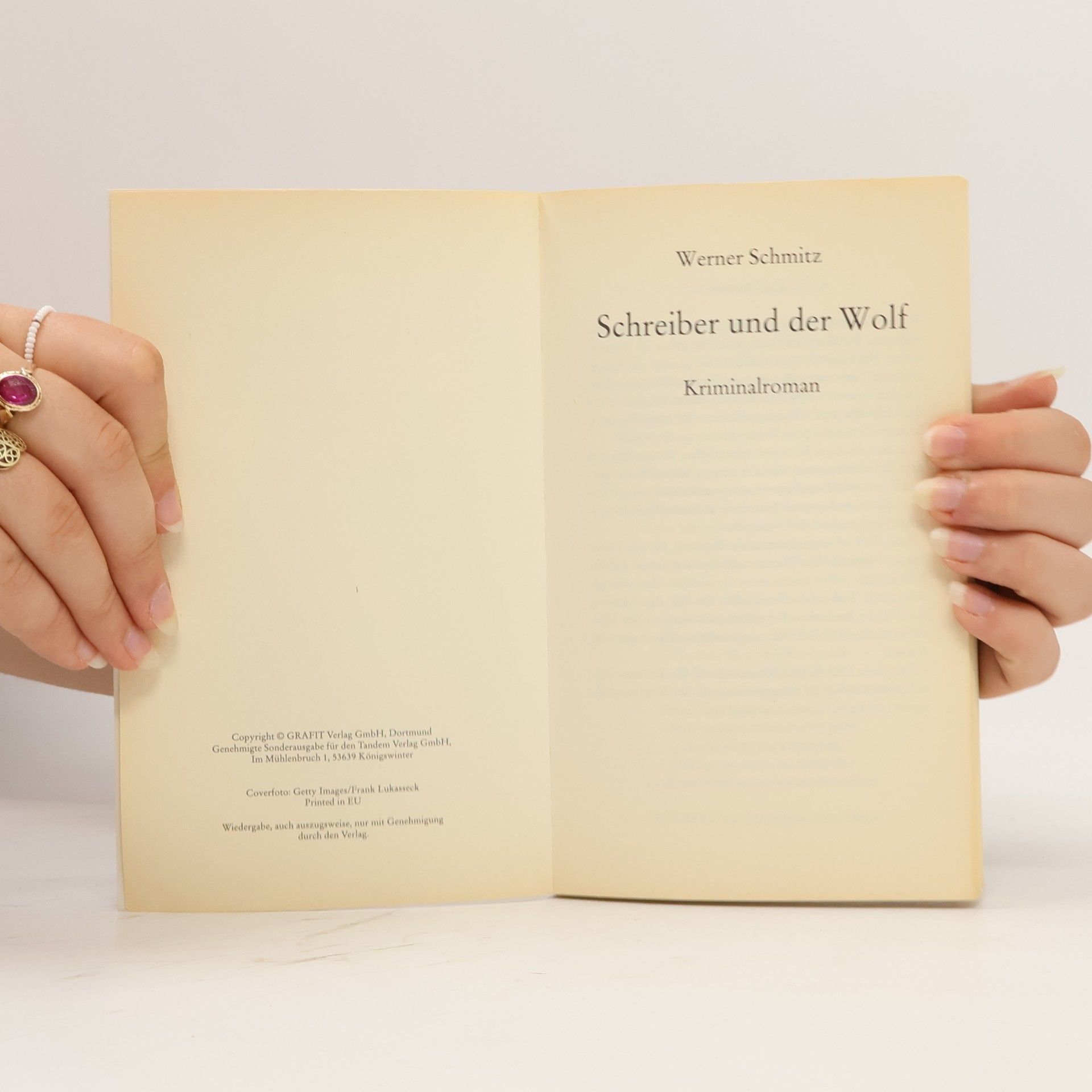 Werner Schmitz Schreiber und der Wolf