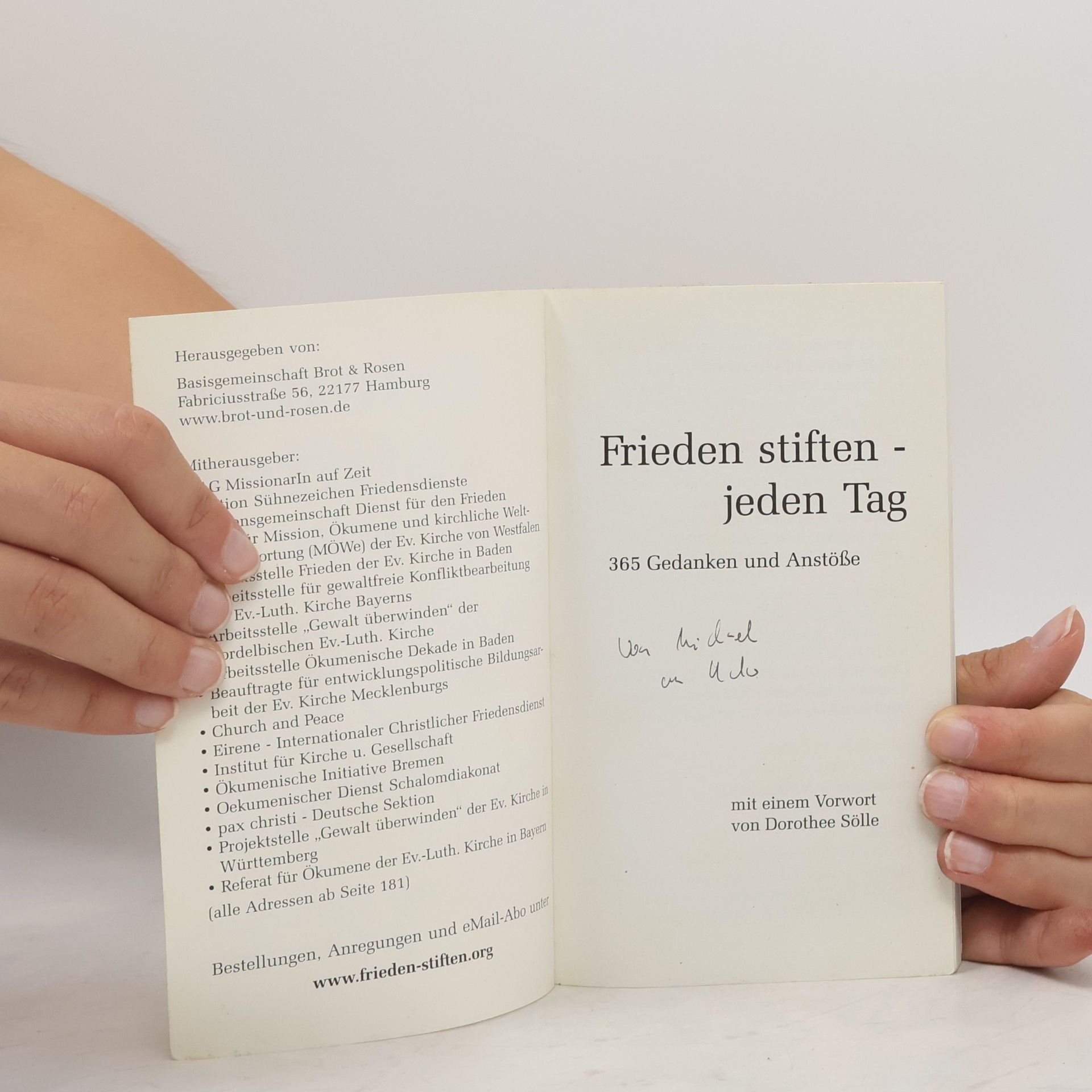 Dorothee Sölle Frieden stiften - jeden Tag
