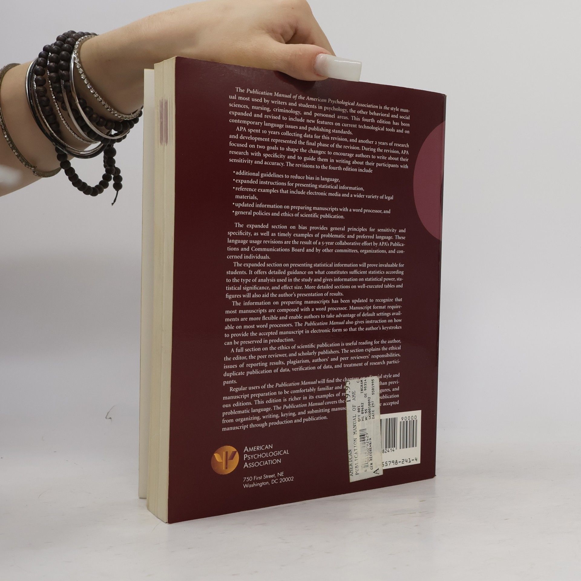 Collectif d'auteurs Publication Manual of the American Psychological Association