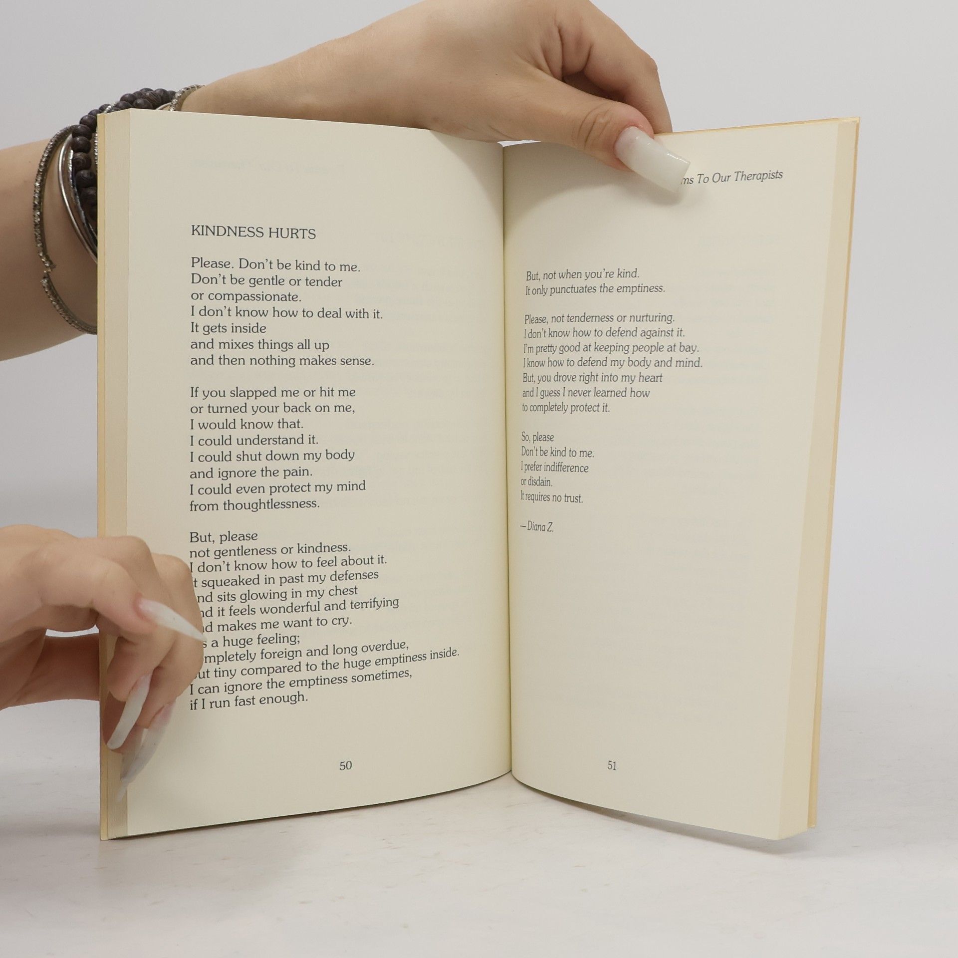 The Readers of Many Voices Poems to Our Therapists