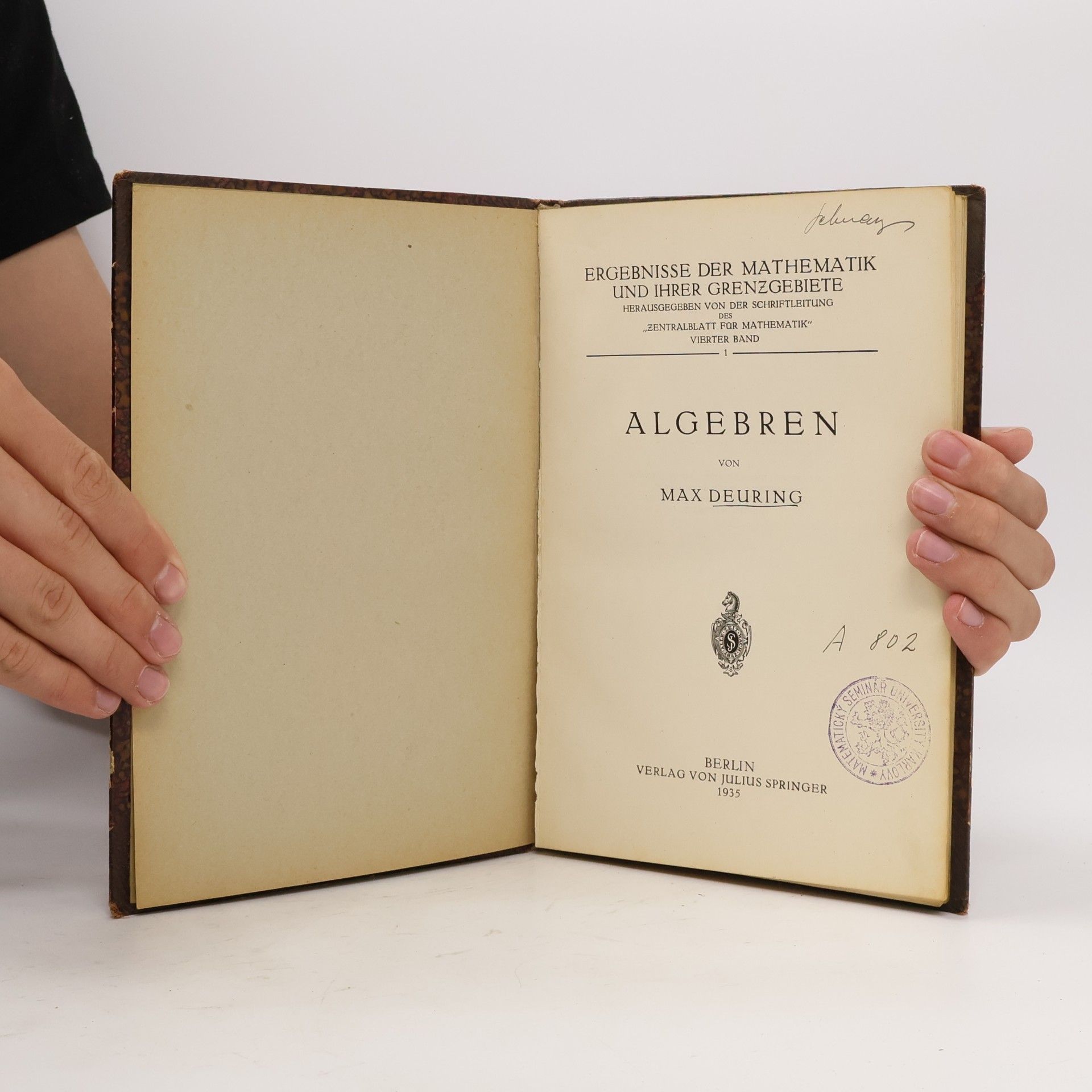 Max Deuring Algebren