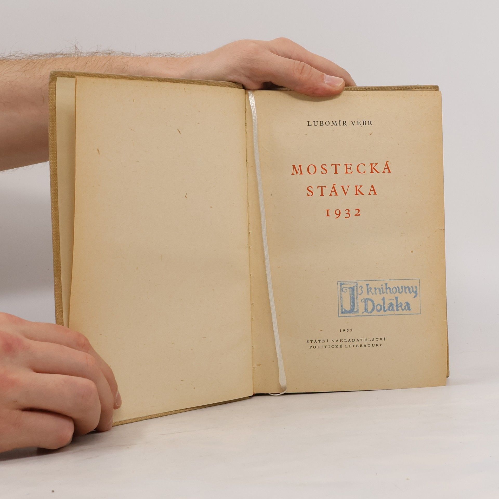 Lubomír Vebr Mostecká stávka 1932