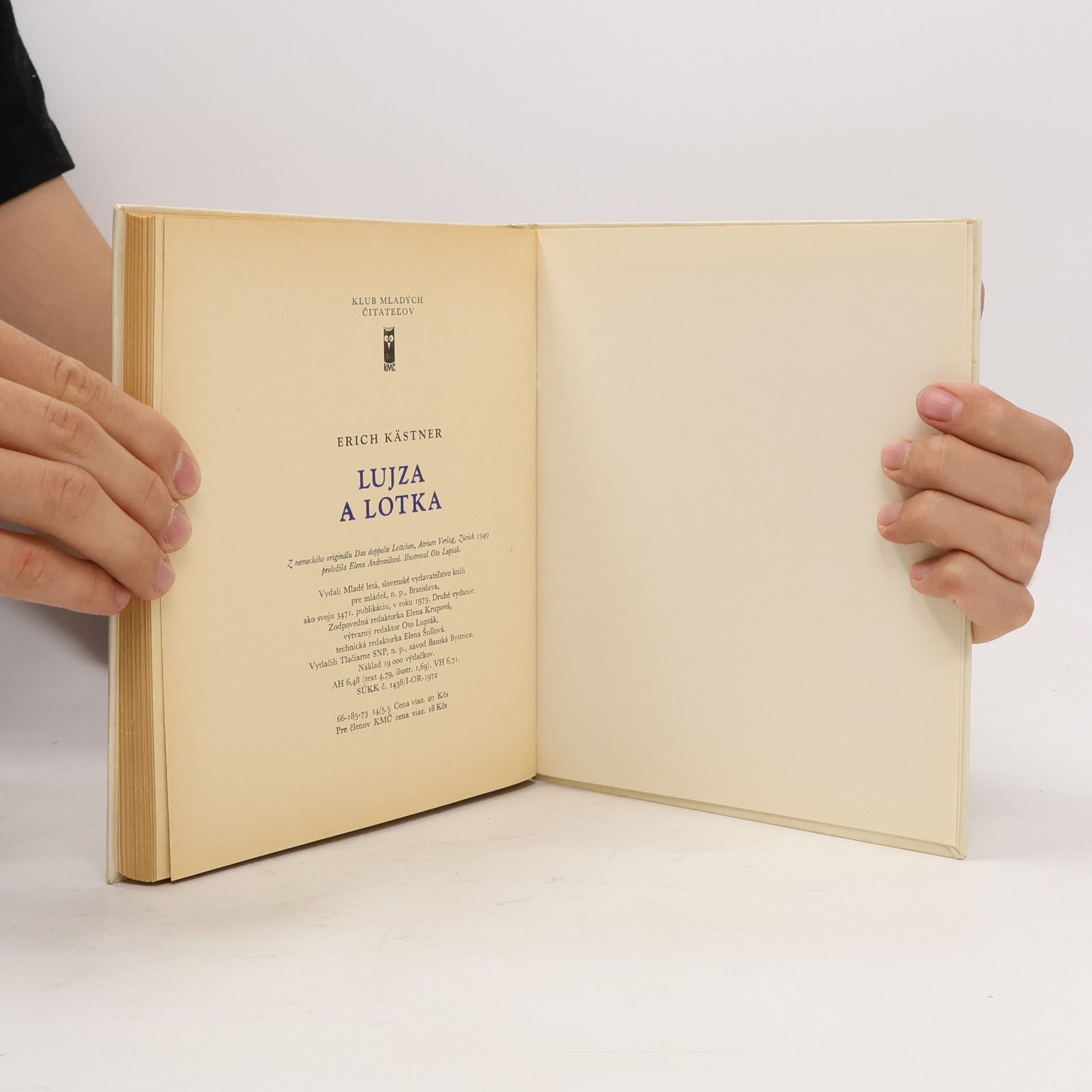 Erich Kästner Lujza a Lotka