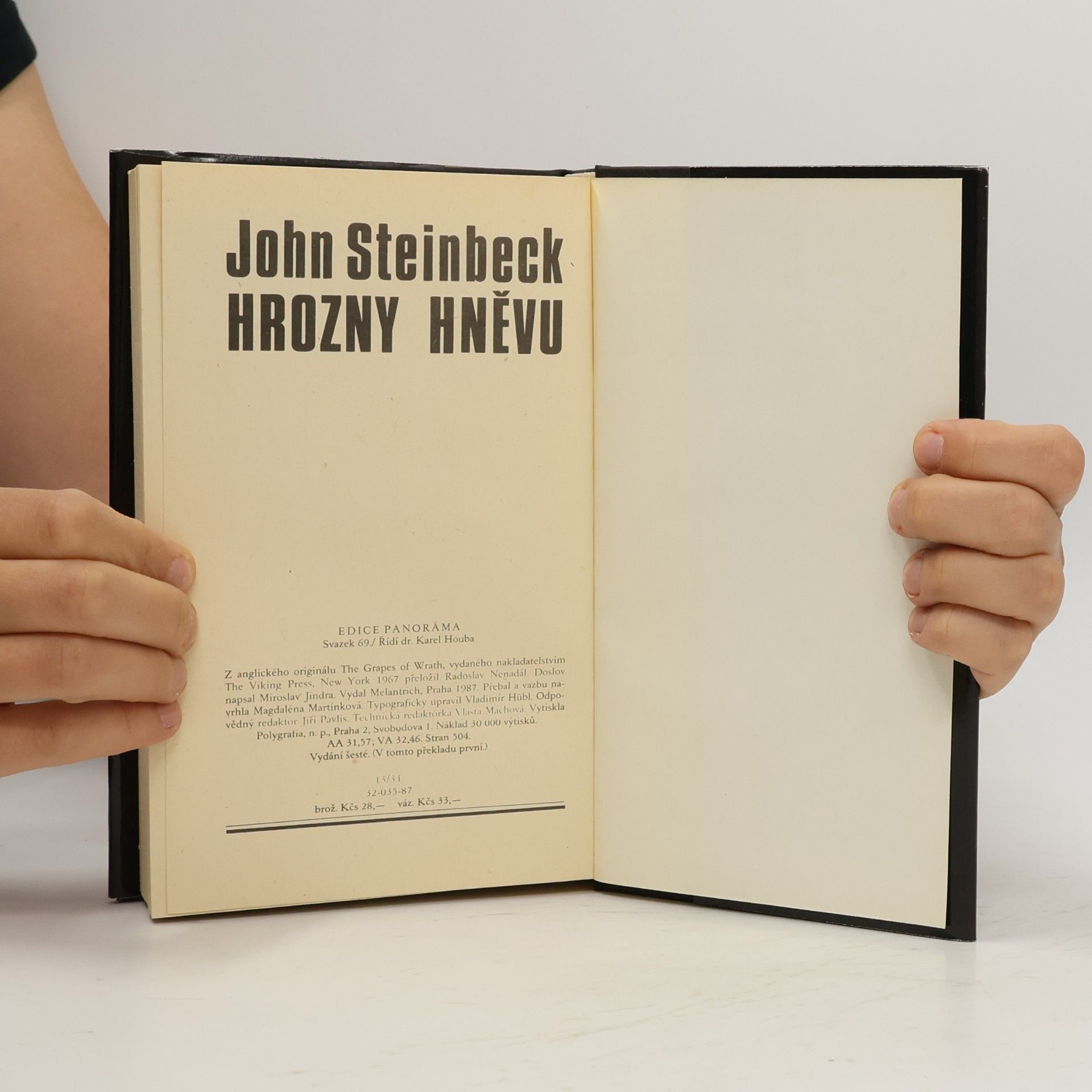 John Steinbeck Hrozny hněvu