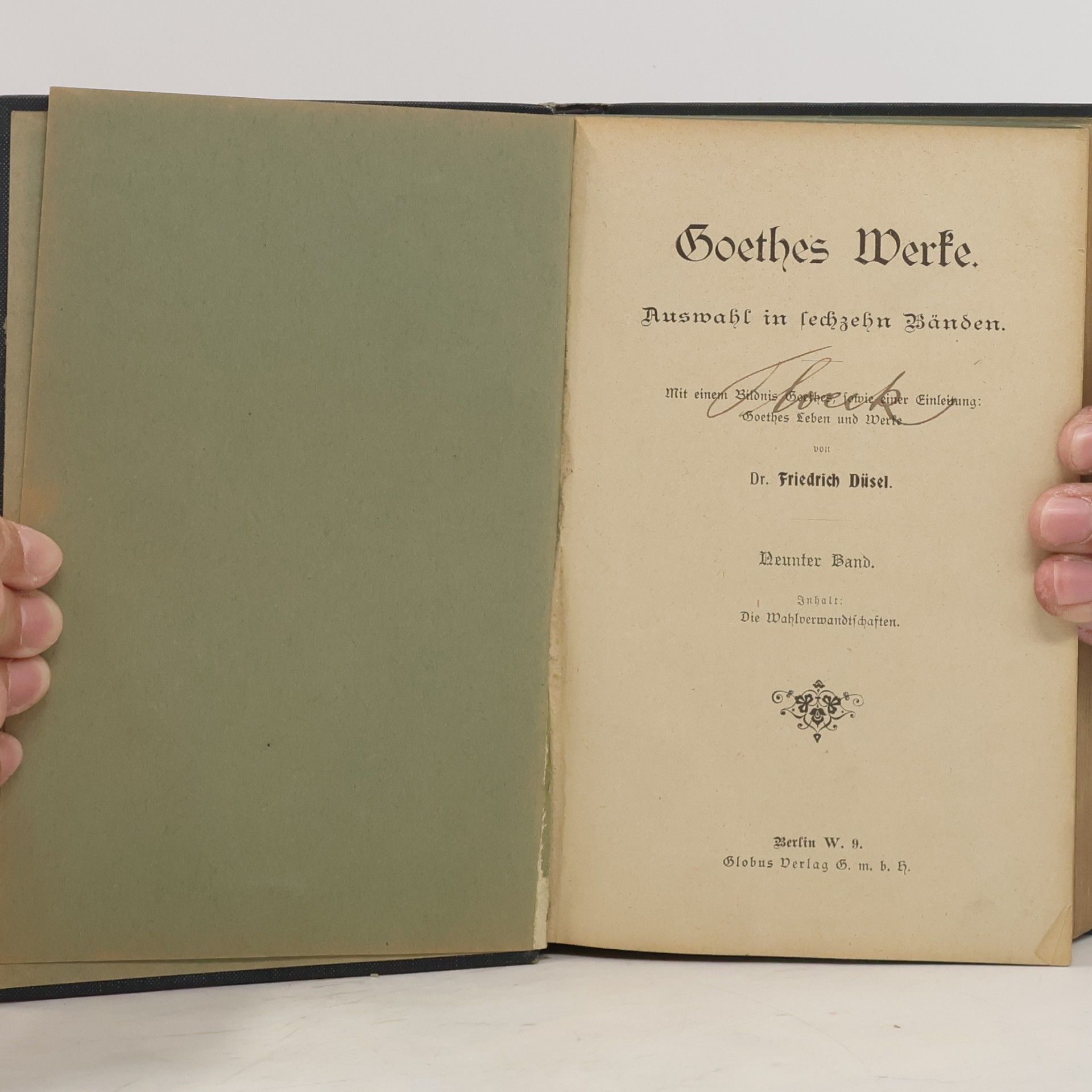 Johann Wolfgang von Goethe Goethes Werke: Auswahl in sechzehn Bänden. Band 9