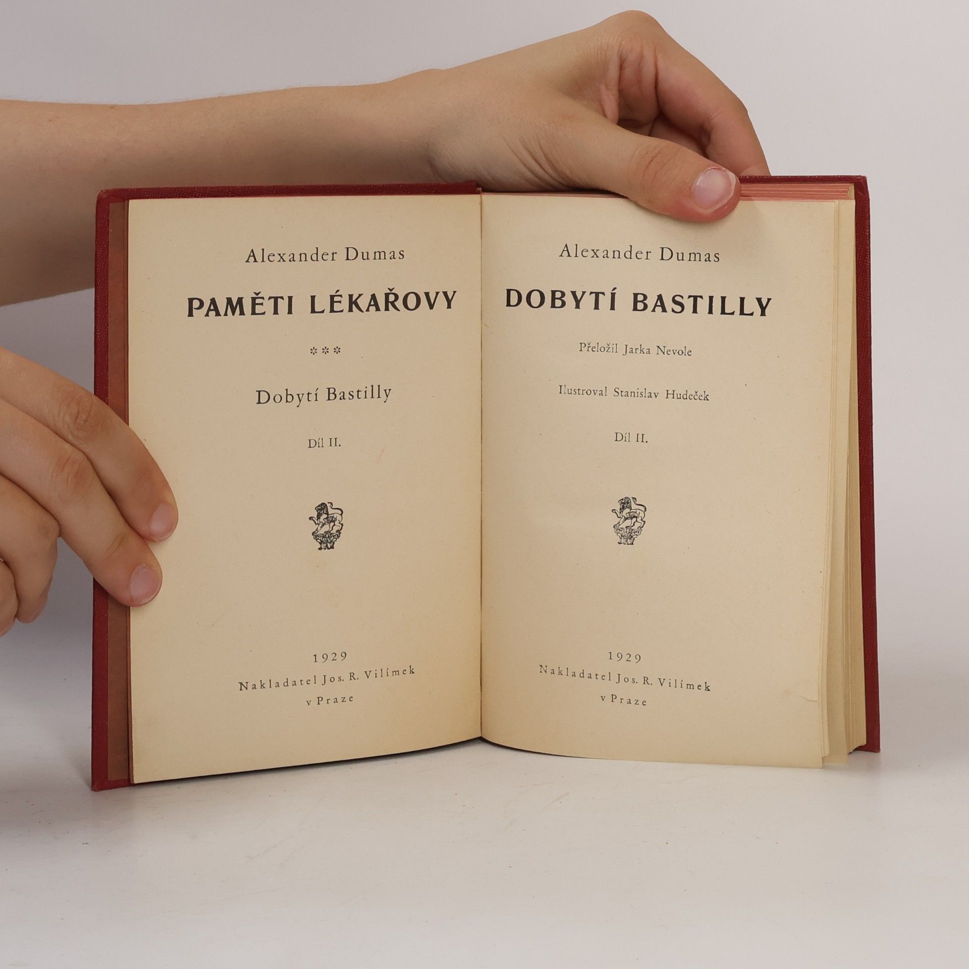 Alexandre Dumas starší Paměti lékařovy. Dobytí Bastilly. 2. díl.