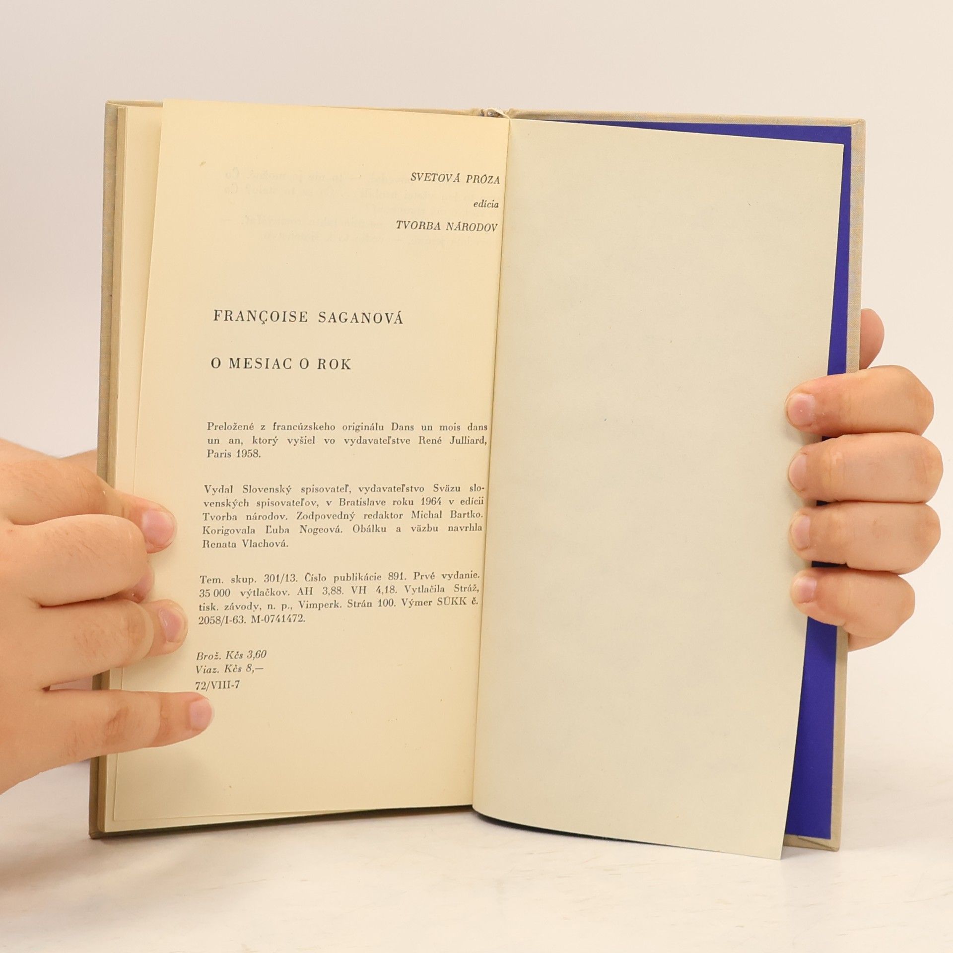 Françoise Sagan O mesiac o rok