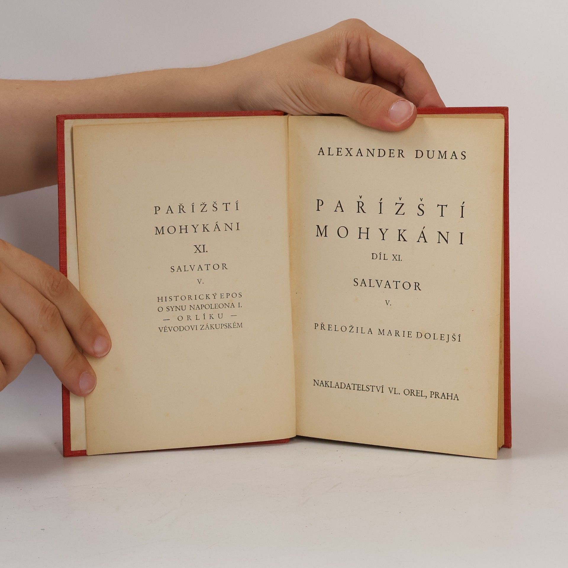 Alexandre Dumas starší Pařížští Mohykáni XI.
