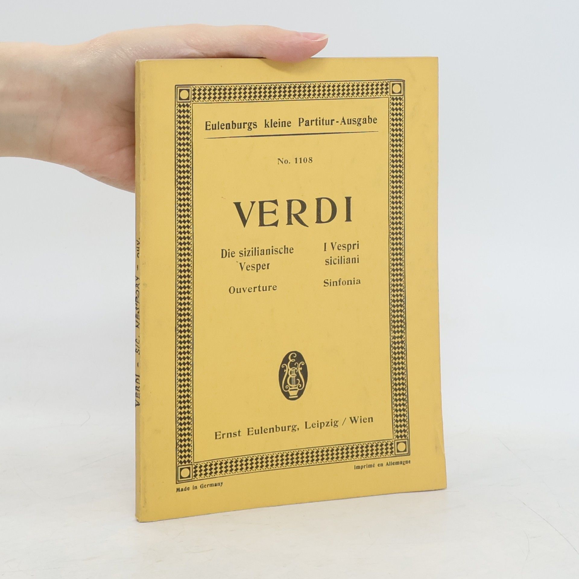Giuseppe Verdi Ouverture zur Oper Die sizilianische Vesper. Sinfonia dell'opera I Vespri siciliani