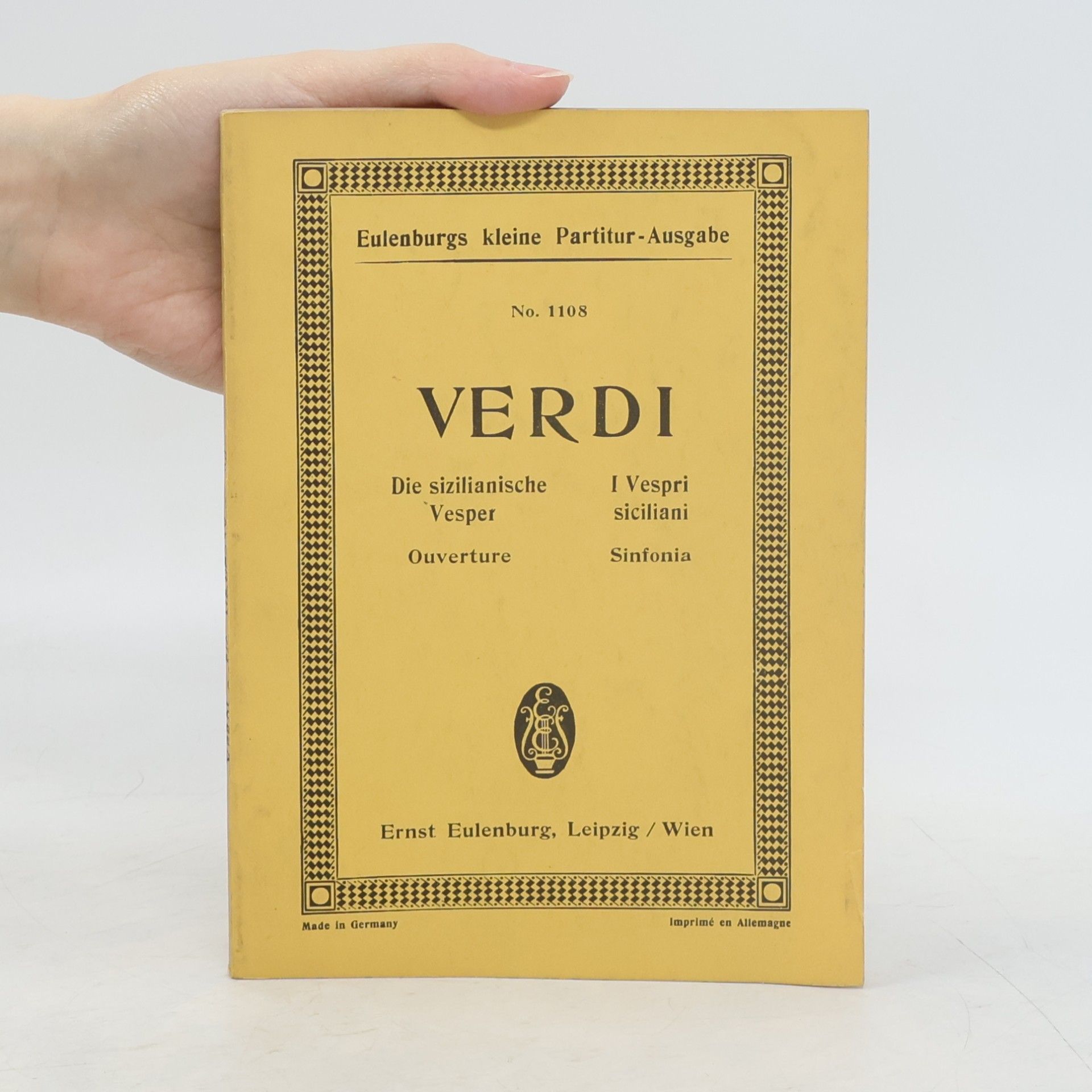 Giuseppe Verdi Ouverture zur Oper Die sizilianische Vesper. Sinfonia dell'opera I Vespri siciliani