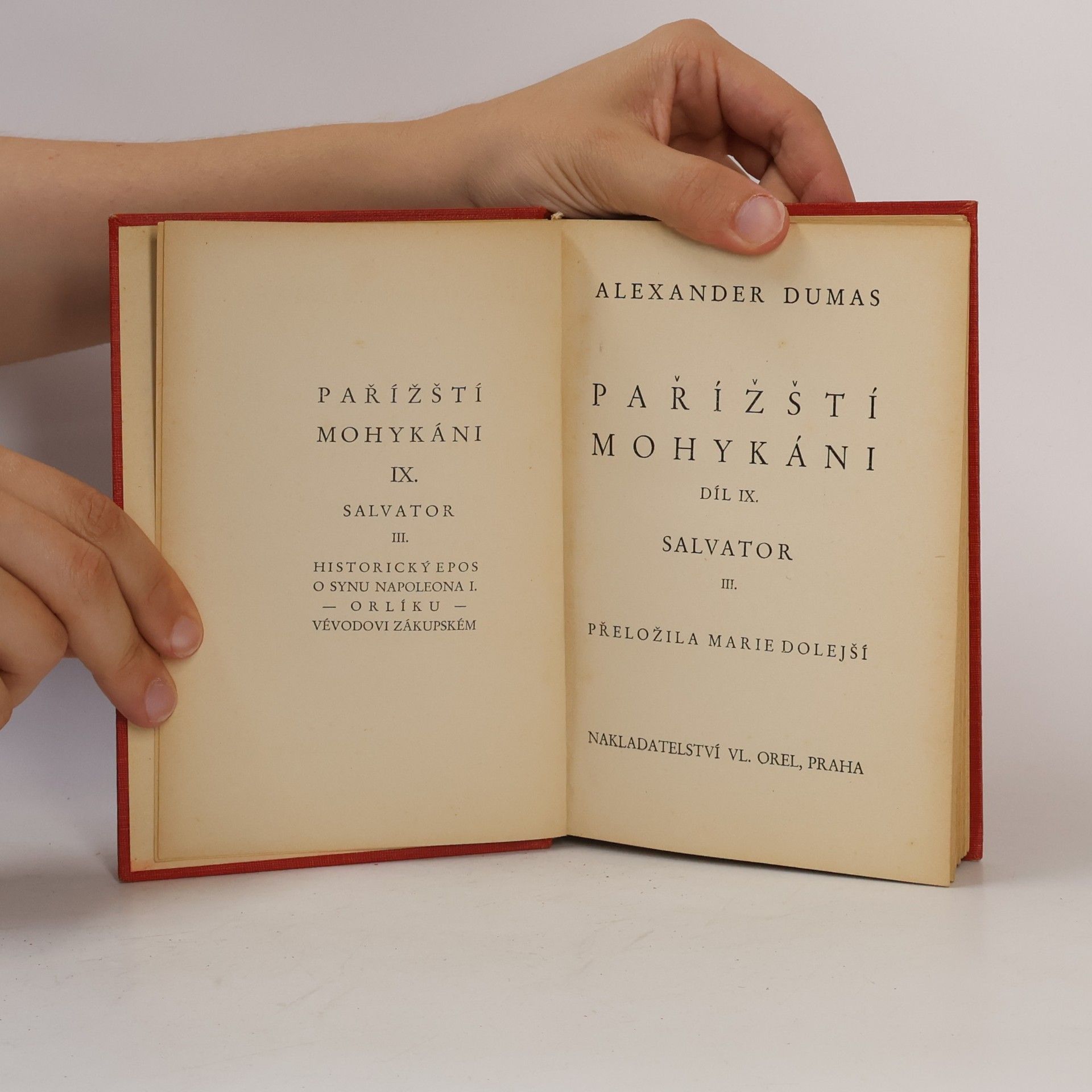 Alexandre Dumas Pařížští Mohykáni IX.