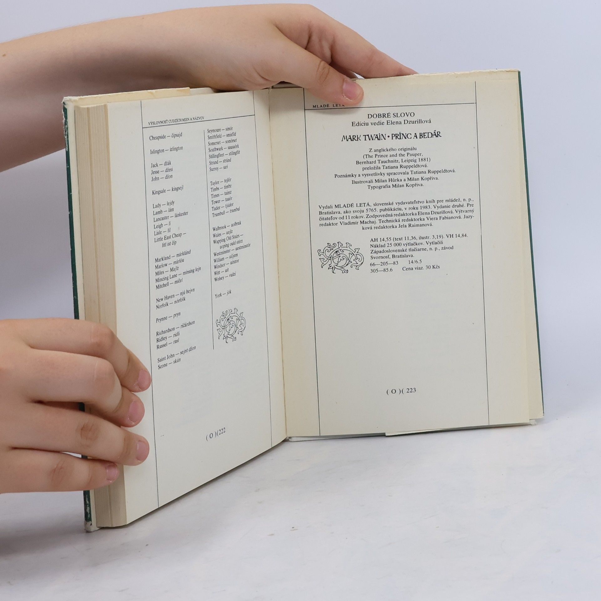 Mark Twain Princ a bedár