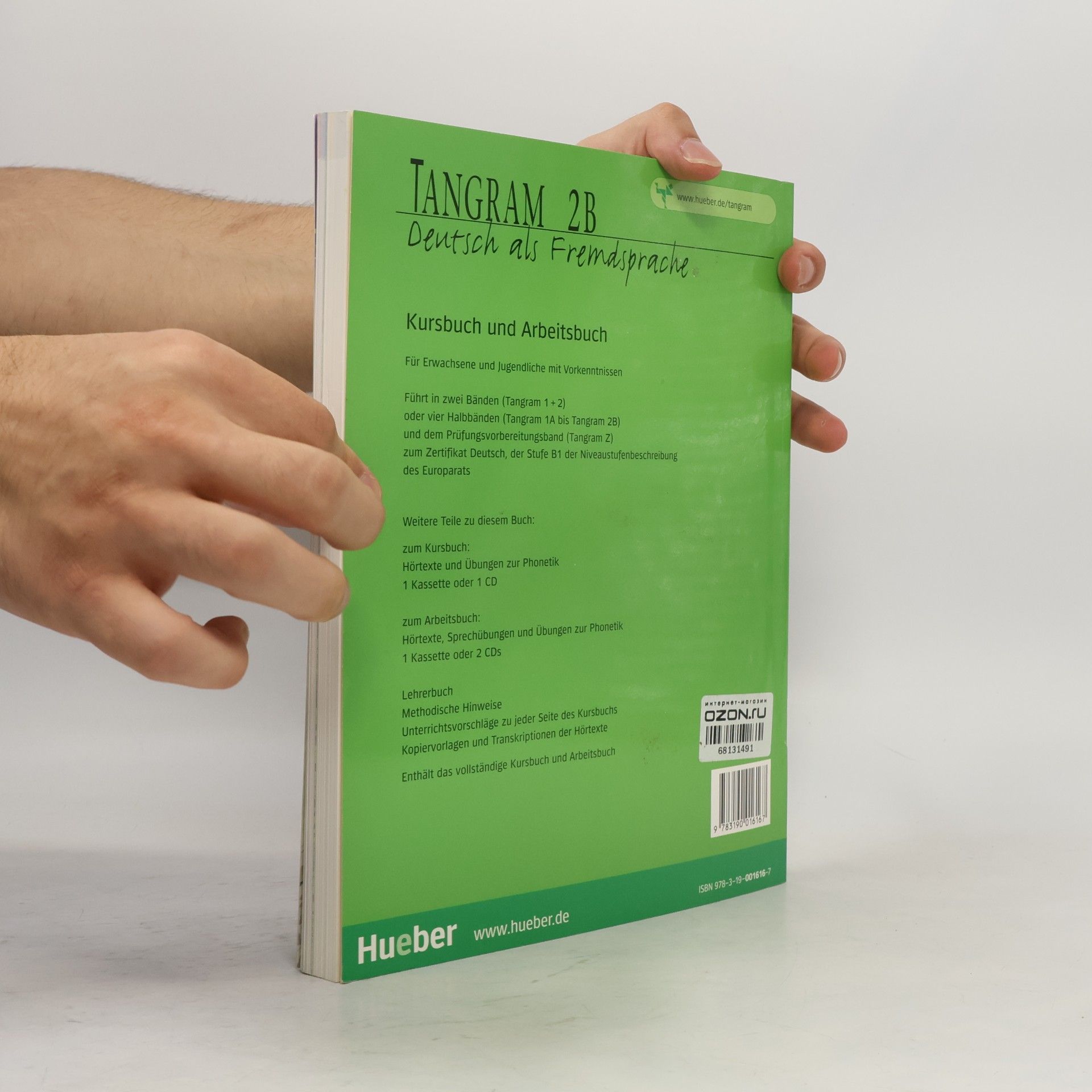 Rosa-Maria Dallapiazza Tangram 2B : Deutsch als Fremdsprache : Kurs- und Arbeitsbuch