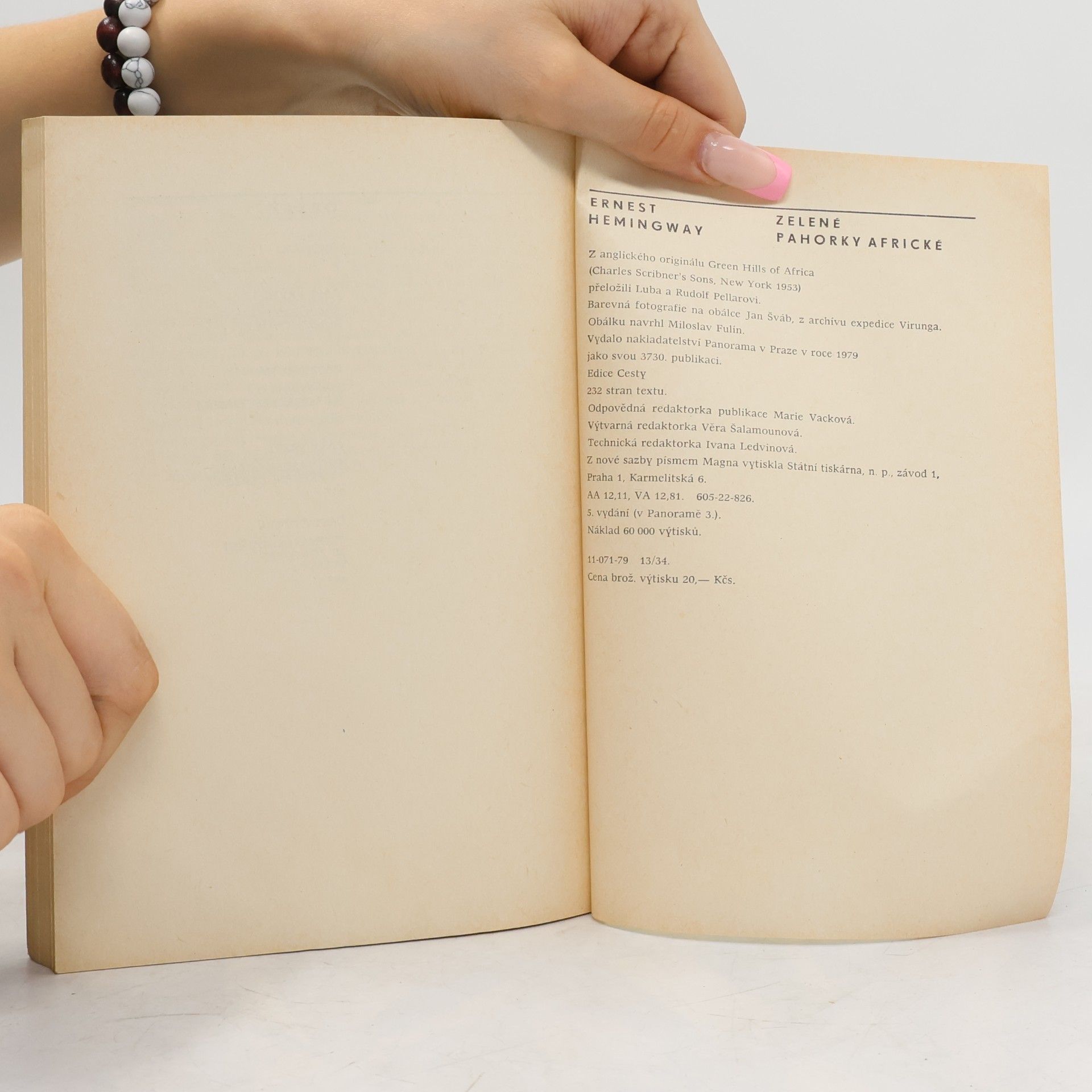Ernest Hemingway Zelené pahorky africké