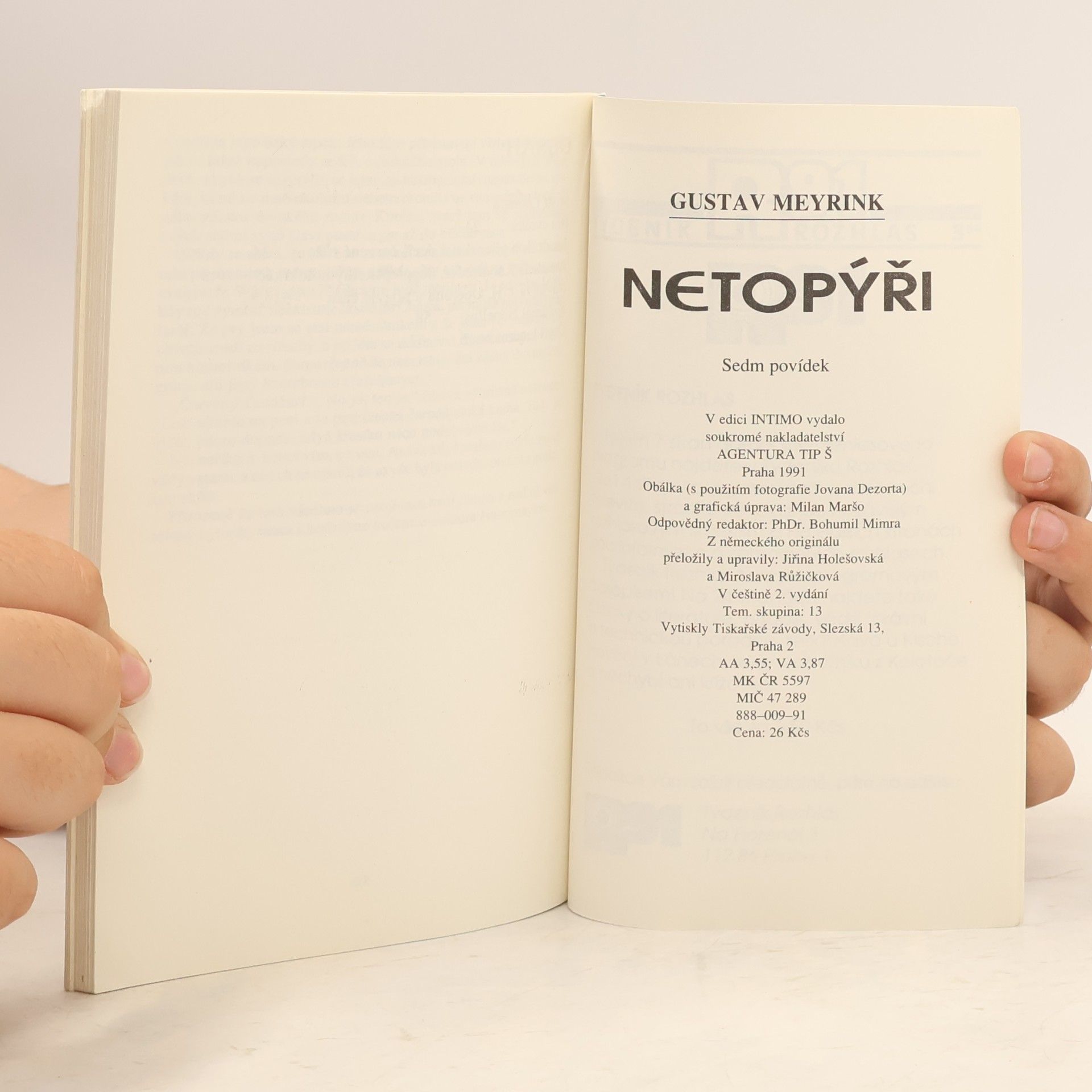 Gustav Meyrink 7 povídek. Netopýři
