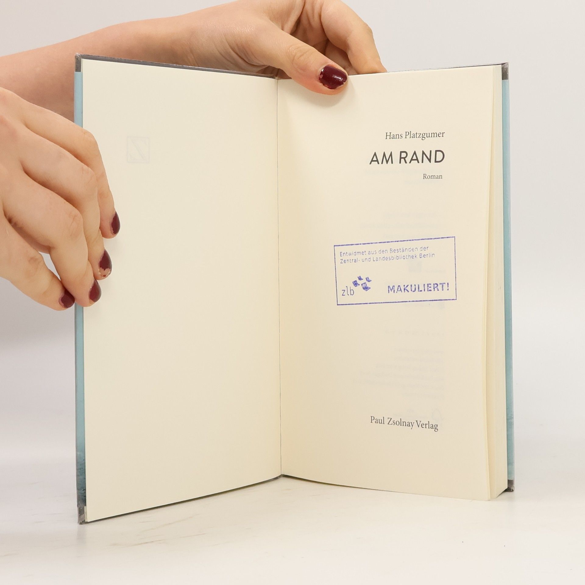 Hans Platzgumer Am Rand