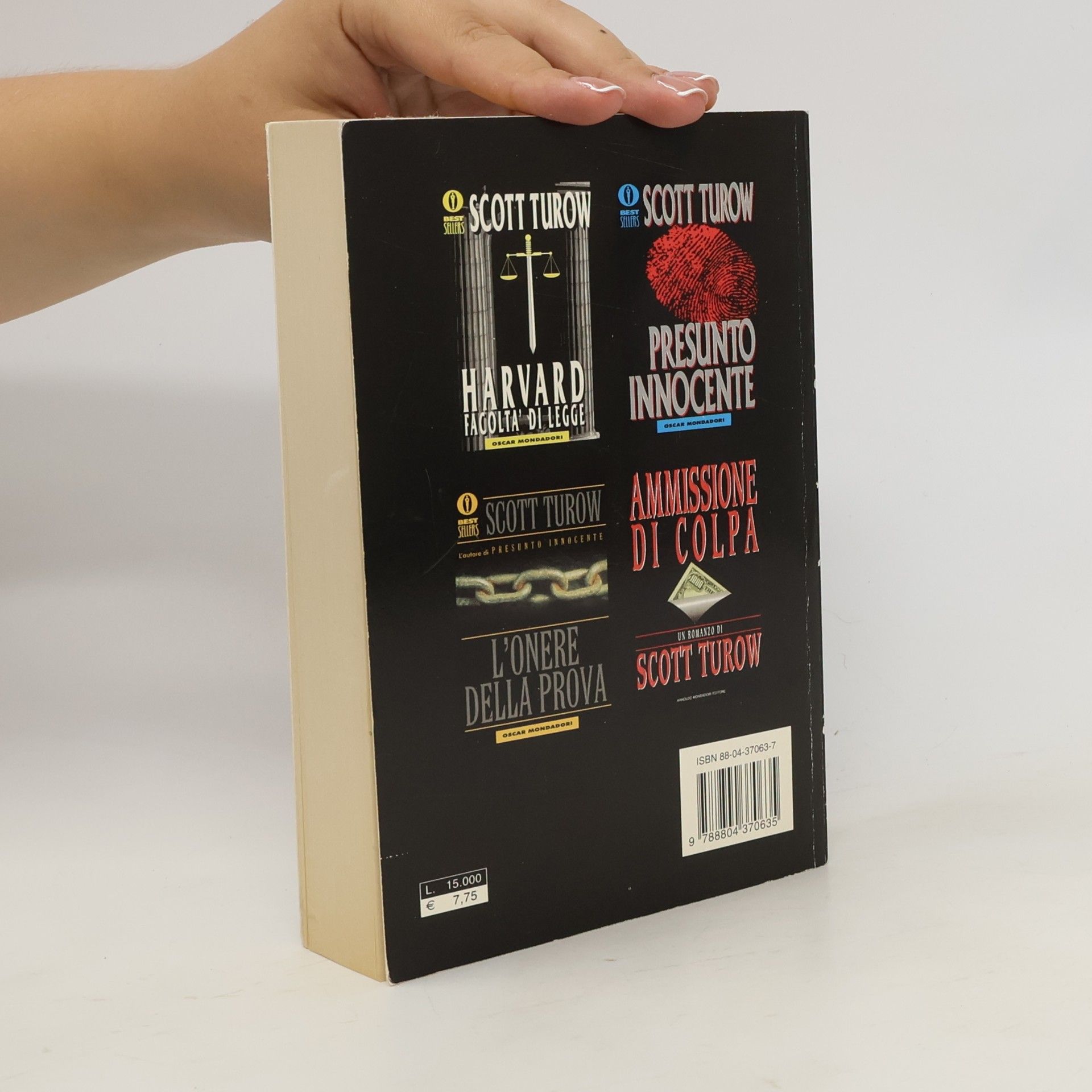 Scott Turow Oscar bestsellers - 314: L'onere della prova